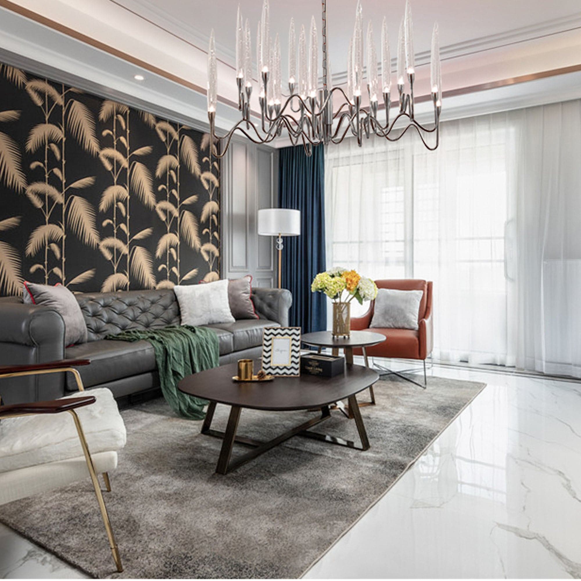 Opus Chandelier Cy-New-090-C -  Pendant Lamps | ثريا من أوبوس - ebarza Furniture UAE | Shop Modern Furniture in Abu Dhabi & Dubai - مفروشات ايبازرا في الامارات | تسوق اثاث عصري وديكورات مميزة في دبي وابوظبي