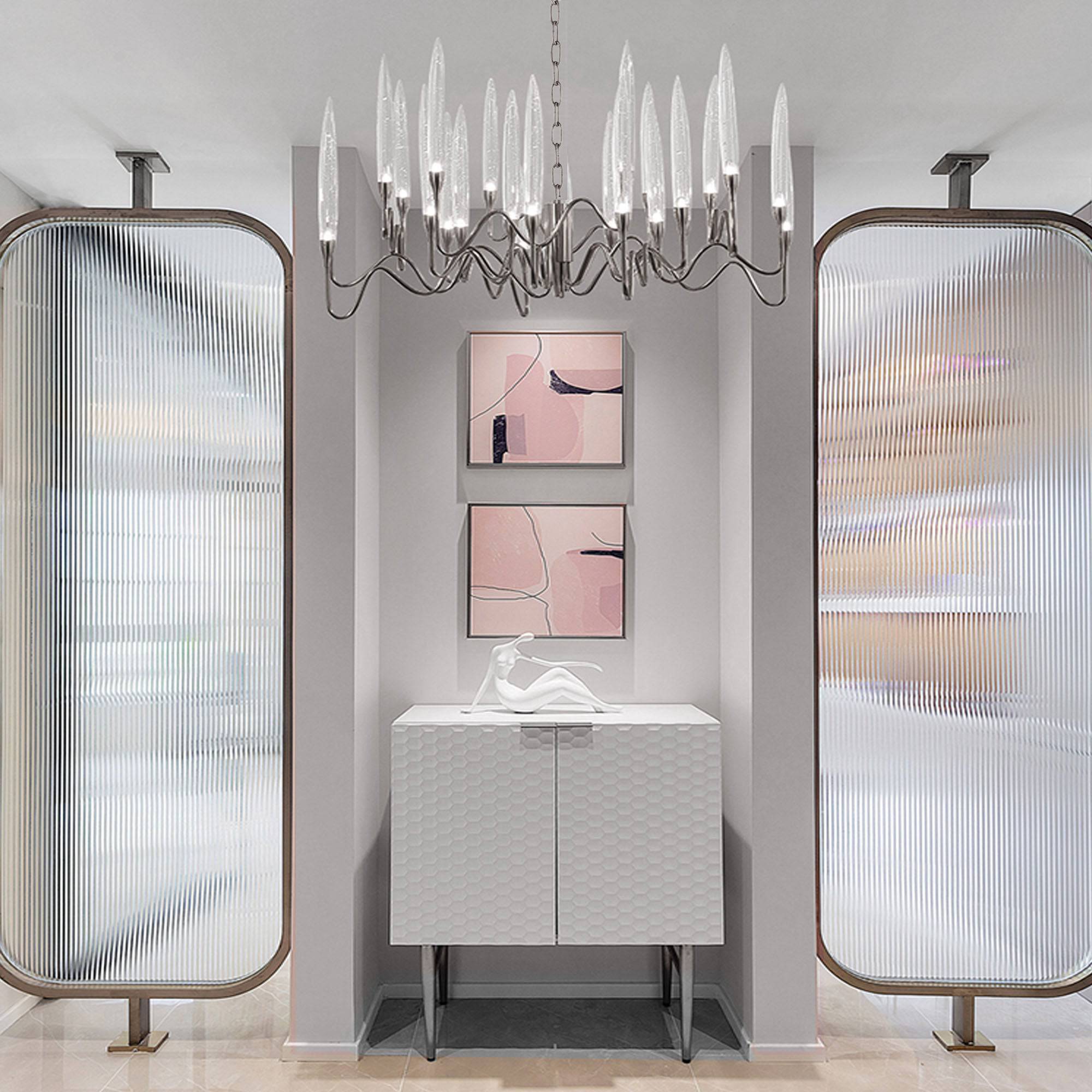 Opus Chandelier Cy-New-090-C -  Pendant Lamps | ثريا من أوبوس - ebarza Furniture UAE | Shop Modern Furniture in Abu Dhabi & Dubai - مفروشات ايبازرا في الامارات | تسوق اثاث عصري وديكورات مميزة في دبي وابوظبي