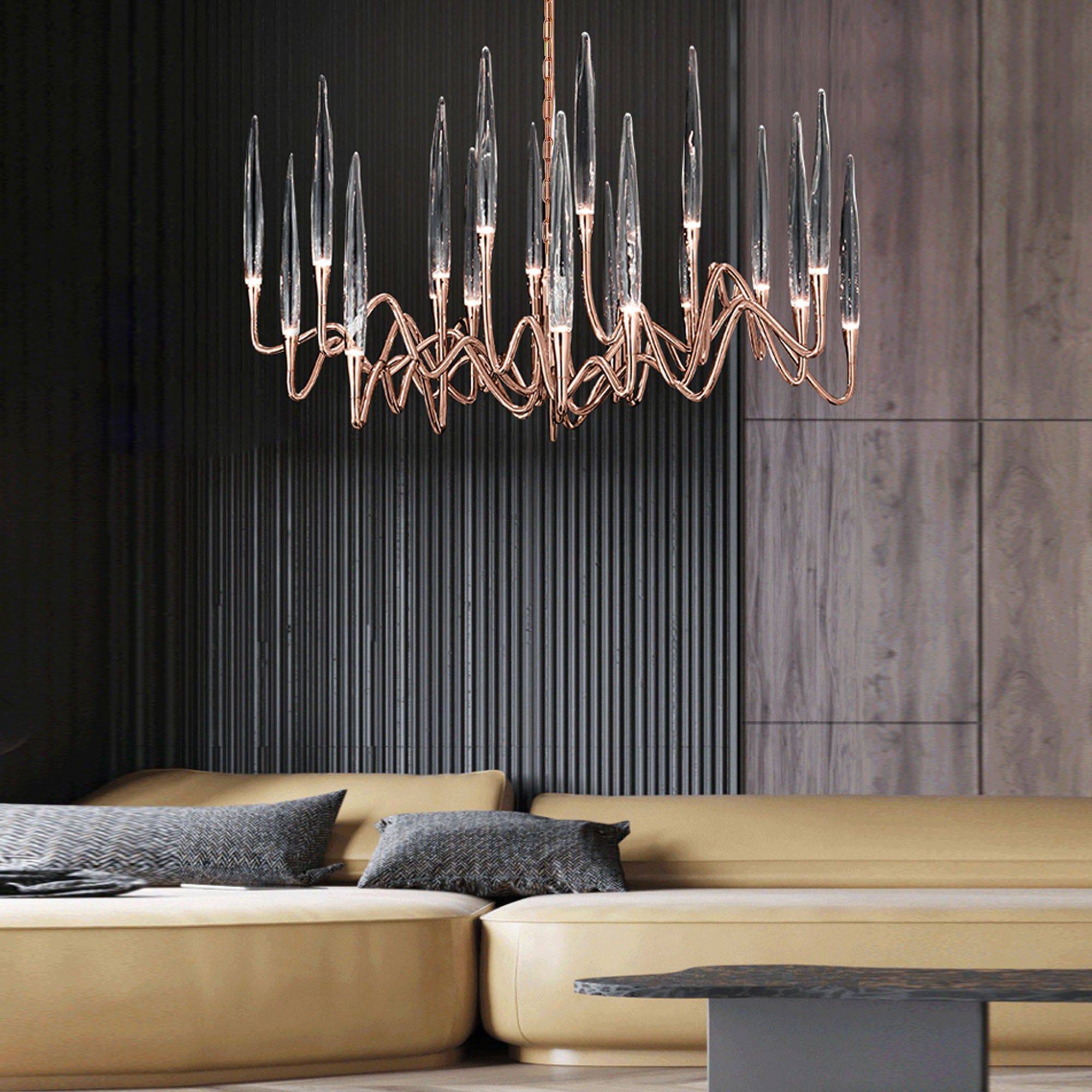 Opus Chandirler Cy-New-090-Rg -  Pendant Lamps | ثريا من أوبوس - ebarza Furniture UAE | Shop Modern Furniture in Abu Dhabi & Dubai - مفروشات ايبازرا في الامارات | تسوق اثاث عصري وديكورات مميزة في دبي وابوظبي
