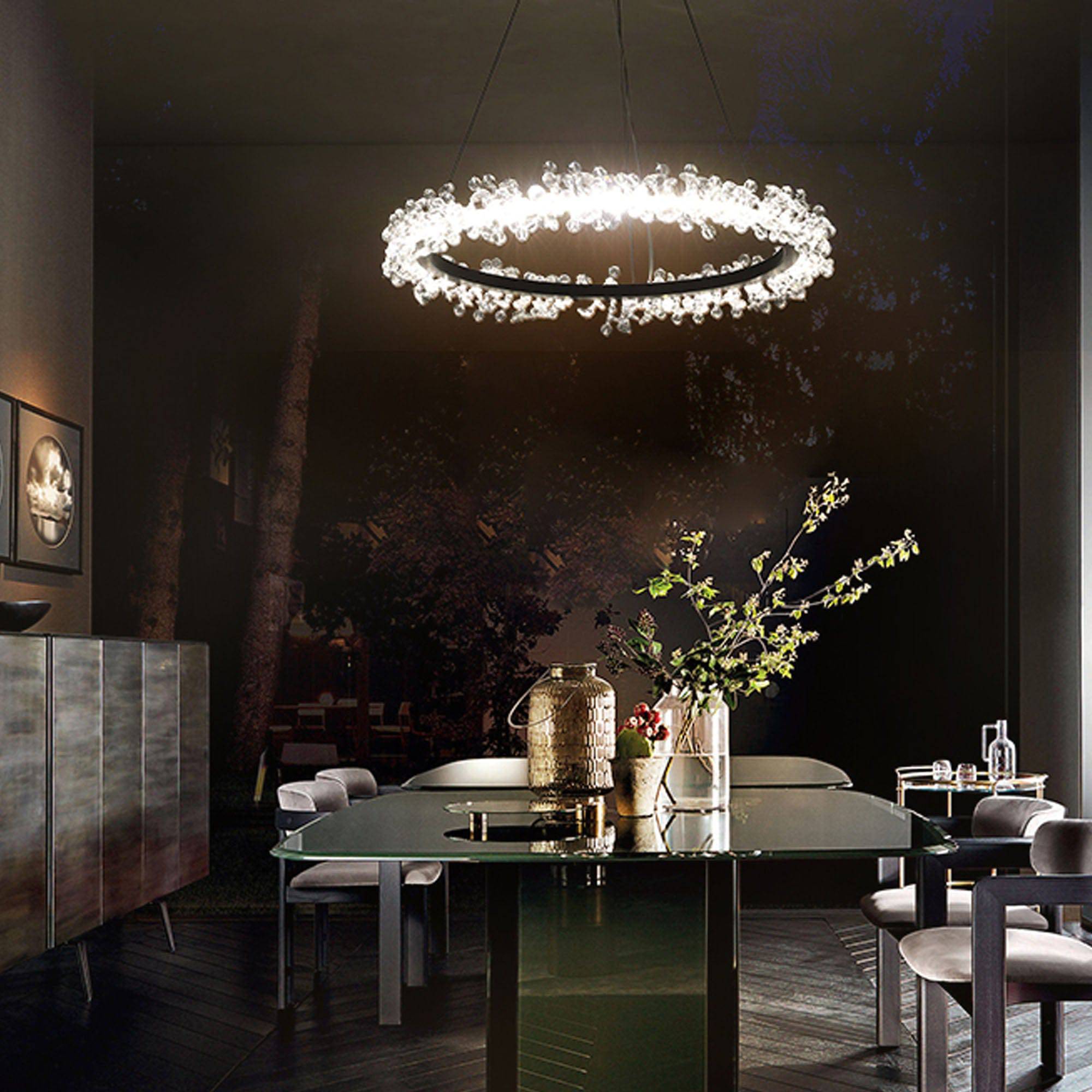 Orbit Chandelier Cy-New-092-G -  Pendant Lamps | ثريا من اوربيت - ebarza Furniture UAE | Shop Modern Furniture in Abu Dhabi & Dubai - مفروشات ايبازرا في الامارات | تسوق اثاث عصري وديكورات مميزة في دبي وابوظبي