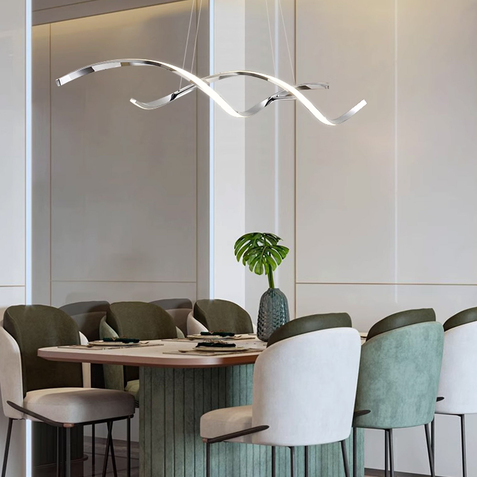 BEACON Orbital Symphony Steel Pendant Lamp CY-DD-1046 hanging fixture with modern, sleek design for contemporary interiors