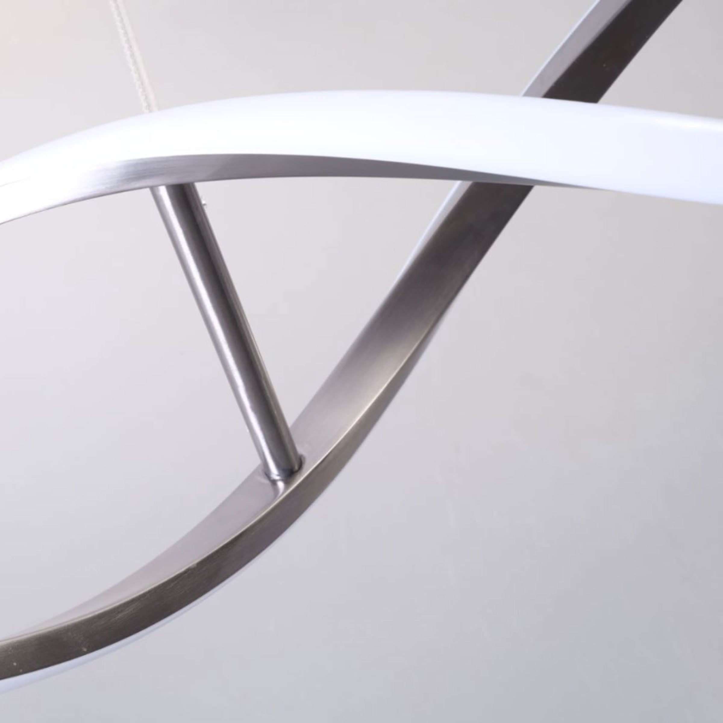 BEACON Orbital Symphony Steel Pendant Lamp hanging fixture with modern design and sleek finish, ideal for contemporary interiors.