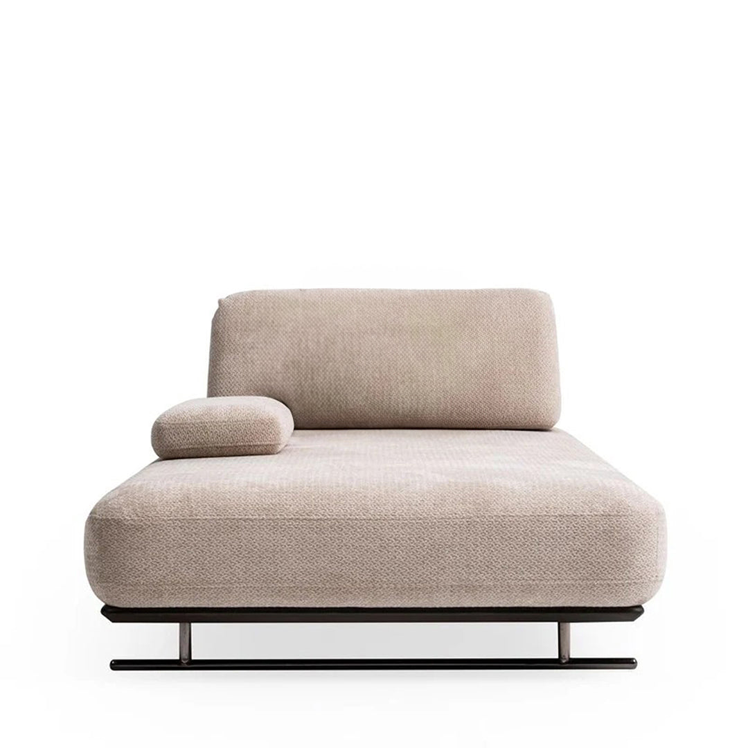 MESSONI ORCA 2 CHAISE sofa in modern fabric with plush cushions and sleek design, perfect for contemporary living rooms.