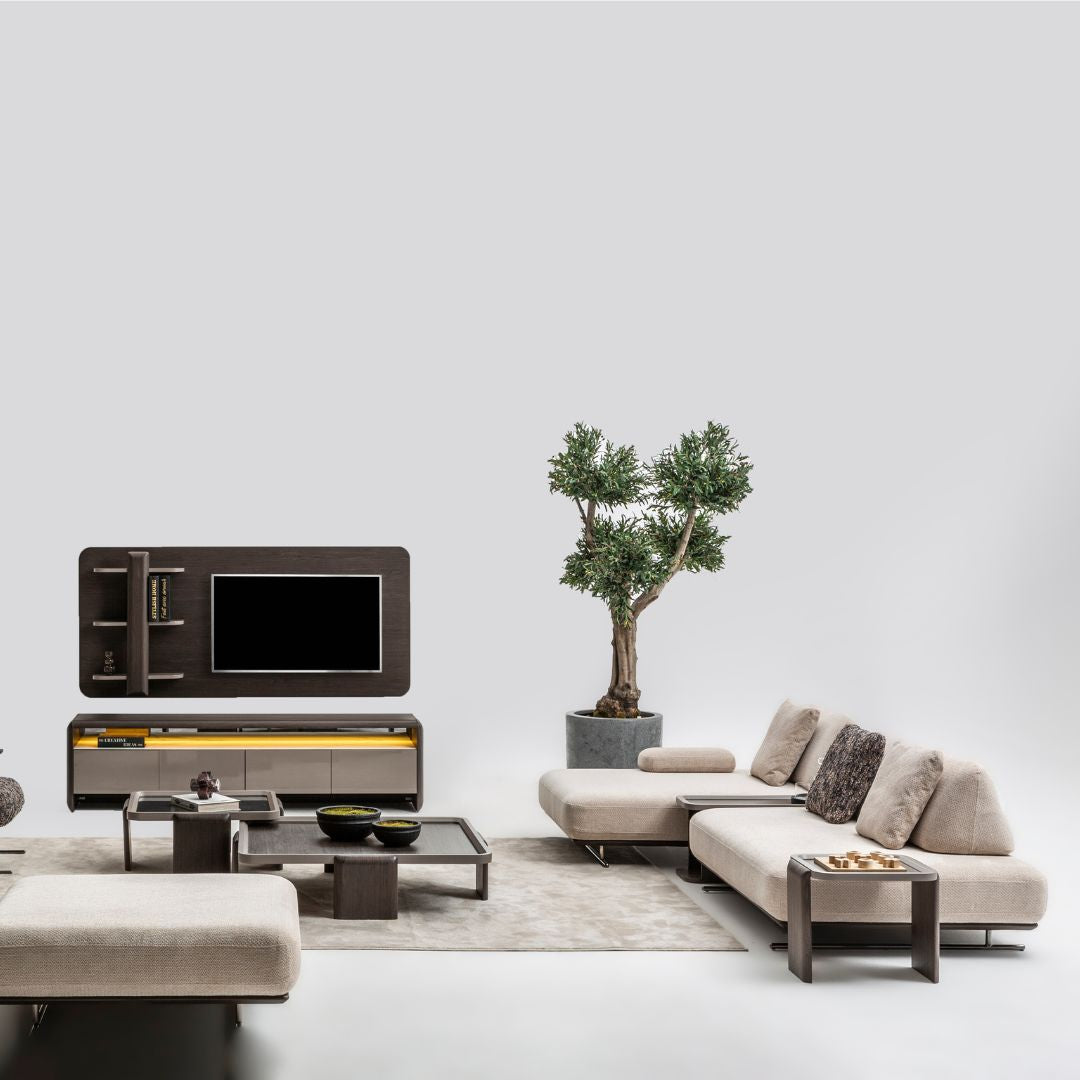 MESSONI Orca 3 Seater sofa module, 240 cm length, modern living room furniture with plush cushions and sleek design.