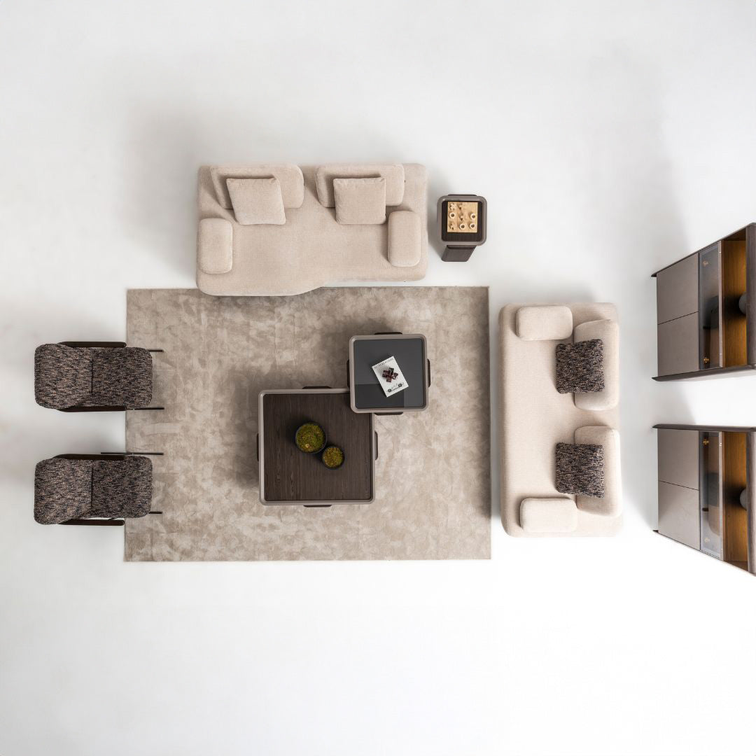 Orca 3 Seater Sofa module by MESSONI, 240 cm wide, modern living room furniture with comfortable cushions and sleek design.
