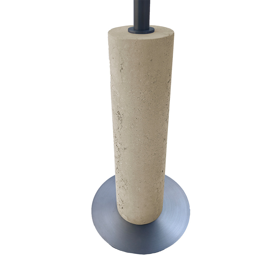 A2STONE Orizzonte Travertine Side Table with a sleek, square design and natural travertine surface for modern home decor.