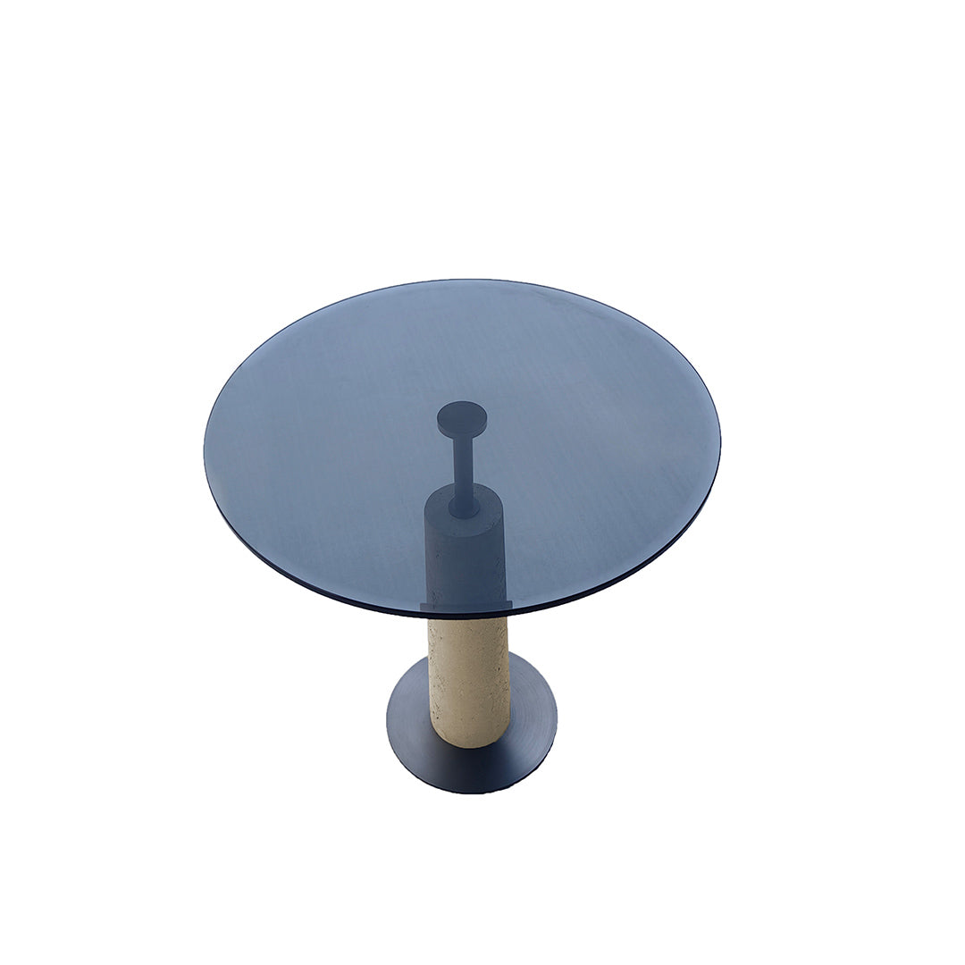 A2STONE Orizzonte Travertine Side Table 212ST-S with a sleek, rectangular travertine surface and modern design.