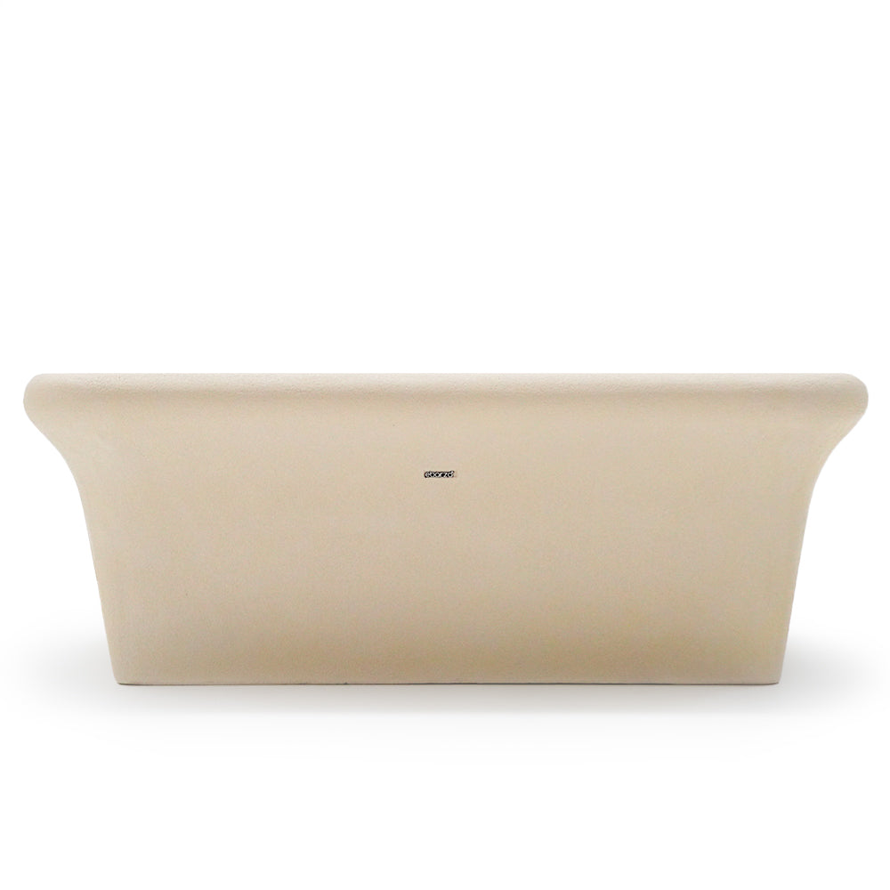 Beige outdoor and indoor bench XK-8172B by BEACON, featuring a sturdy wooden design with a smooth finish.