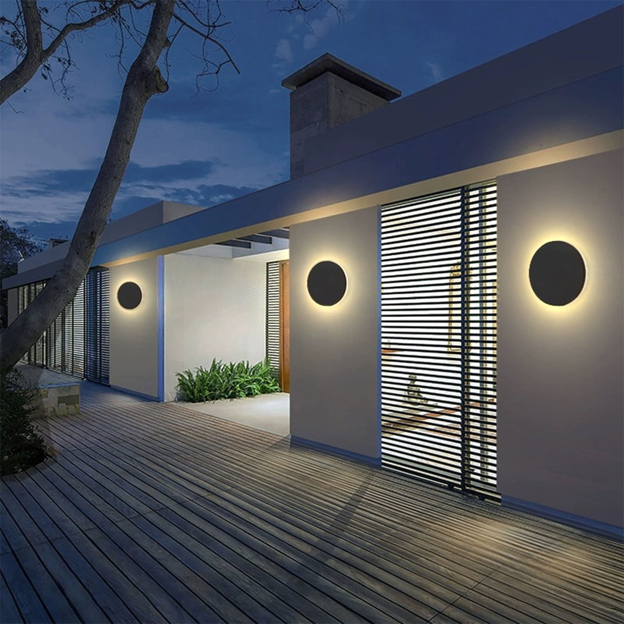 Outdoor LED Wall Light HTD-K-2354-ROUND -  Outdoor lightings - ebarza Furniture UAE | Shop Modern Furniture in Abu Dhabi & Dubai - مفروشات ايبازرا في الامارات | تسوق اثاث عصري وديكورات مميزة في دبي وابوظبي