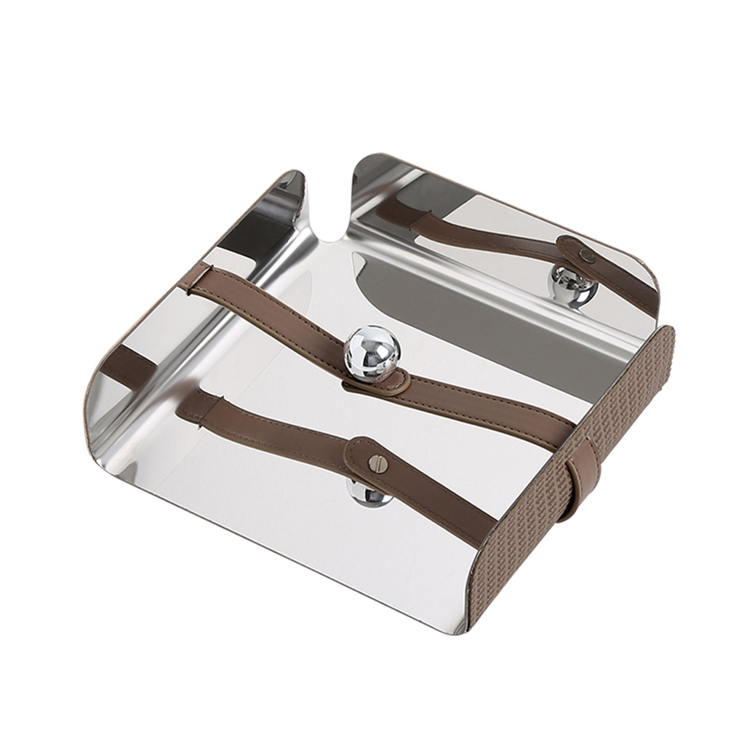 Silver BEACON paper holder from the FC-W23003A home decor figurines collection, designed for stylish organization.