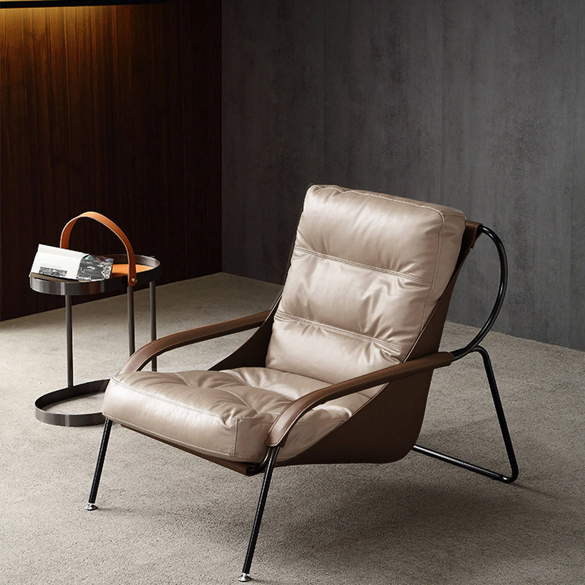Pavia Lounge Chair Lc042-Beige -  Lounge Chairs | كرسي بافيا - ebarza Furniture UAE | Shop Modern Furniture in Abu Dhabi & Dubai - مفروشات ايبازرا في الامارات | تسوق اثاث عصري وديكورات مميزة في دبي وابوظبي