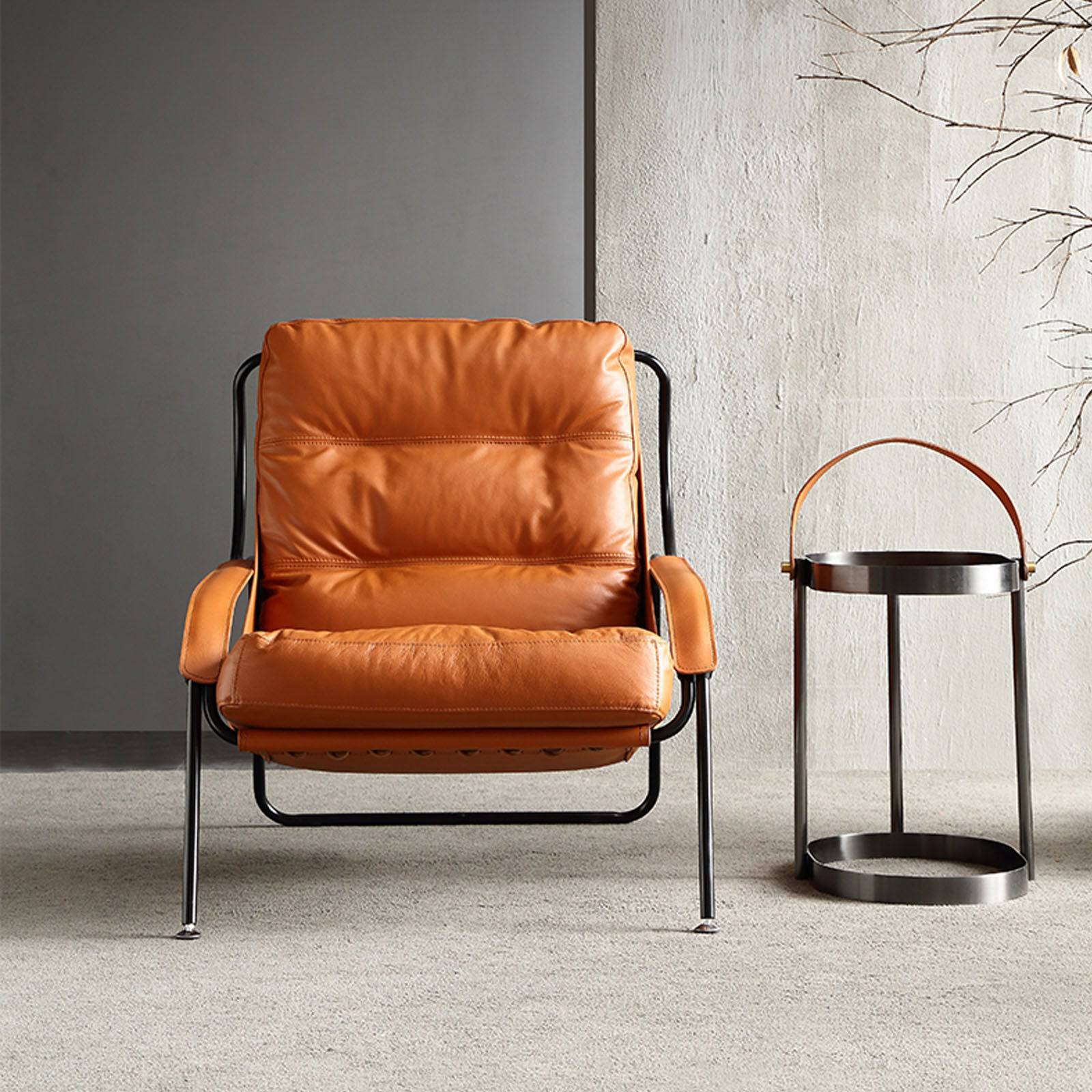 Pavia Lounge Chair LC042-OR -  Lounge Chairs | كرسي بافيا - ebarza Furniture UAE | Shop Modern Furniture in Abu Dhabi & Dubai - مفروشات ايبازرا في الامارات | تسوق اثاث عصري وديكورات مميزة في دبي وابوظبي