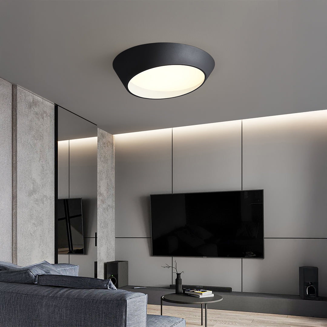 BEACON Perihelia ceiling lamp MK5965CC-001-01 with sleek, modern design, mounted on ceiling in a contemporary interior setting