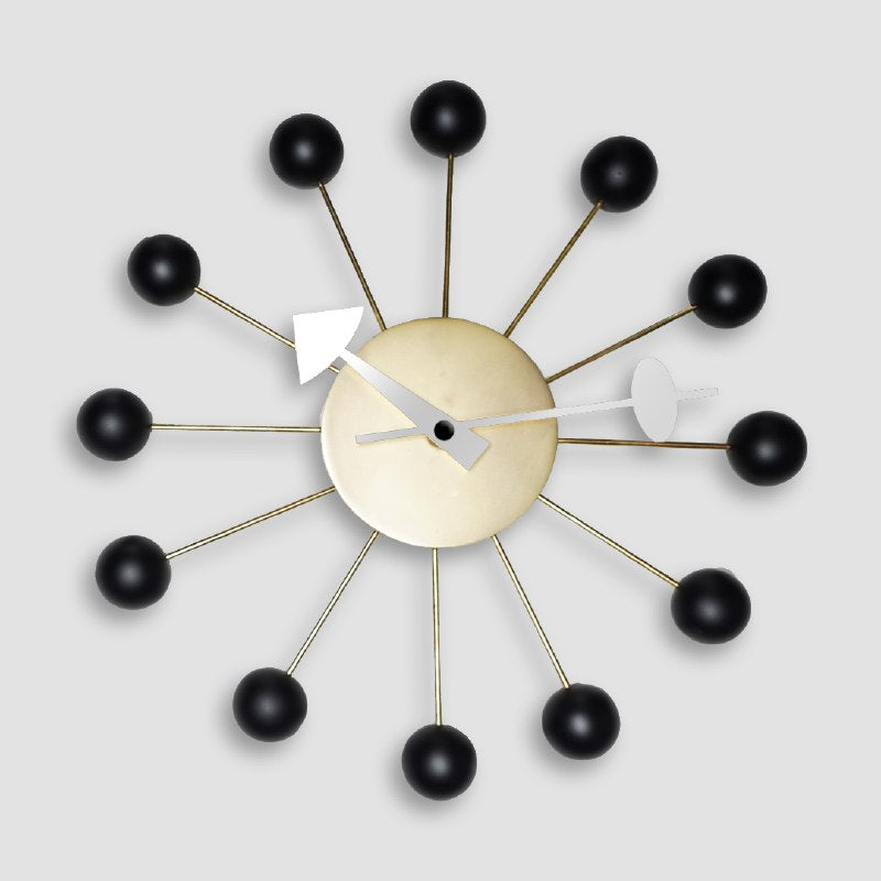 Time Wall Clock Cw09-Black -  Clocks | ساعة حائط تايم - ebarza Furniture UAE | Shop Modern Furniture in Abu Dhabi & Dubai - مفروشات ايبازرا في الامارات | تسوق اثاث عصري وديكورات مميزة في دبي وابوظبي