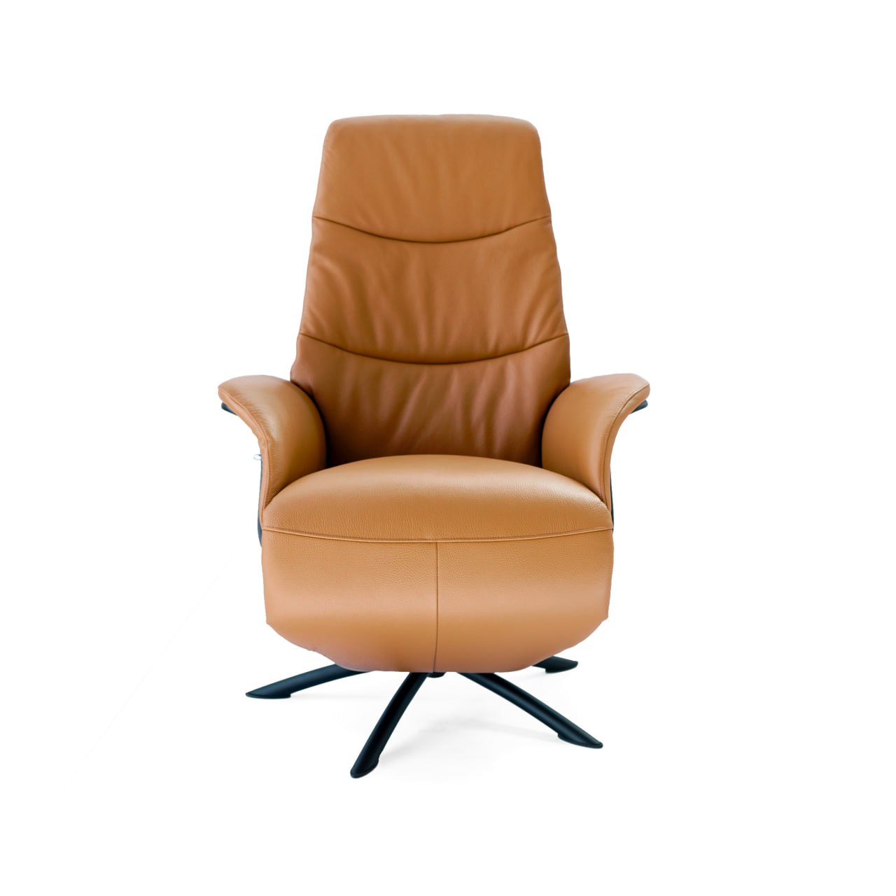 Black Swivel and Recliner Lounge Chair With Black Legs  SL-HJ3462 -  Lounge Chairs | الاسترخاء كرسي استرخاء دوار وكهربائي - ebarza Furniture UAE | Shop Modern Furniture in Abu Dhabi & Dubai - مفروشات ايبازرا في الامارات | تسوق اثاث عصري وديكورات مميزة في دبي وابوظبي