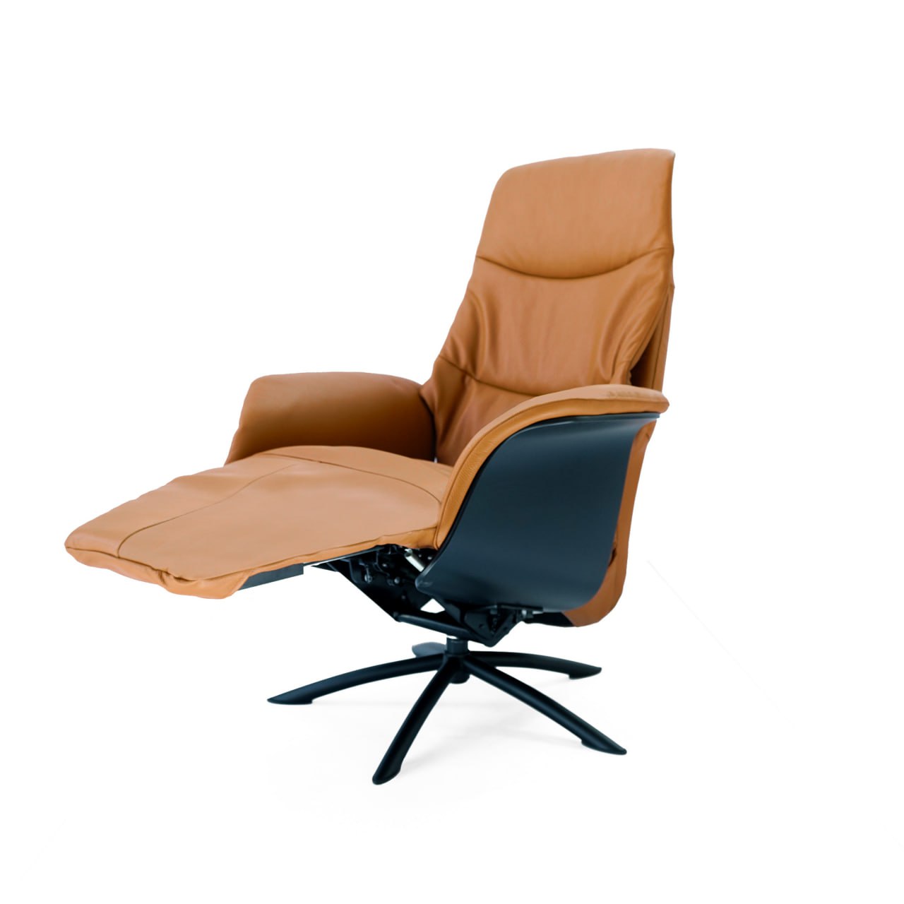 Swivel and Recliner Lounge Chair With Black Legs SL-HJ3462 -  Lounge Chairs | الاسترخاء كرسي استرخاء دوار وكهربائي - ebarza Furniture UAE | Shop Modern Furniture in Abu Dhabi & Dubai - مفروشات ايبازرا في الامارات | تسوق اثاث عصري وديكورات مميزة في دبي وابوظبي