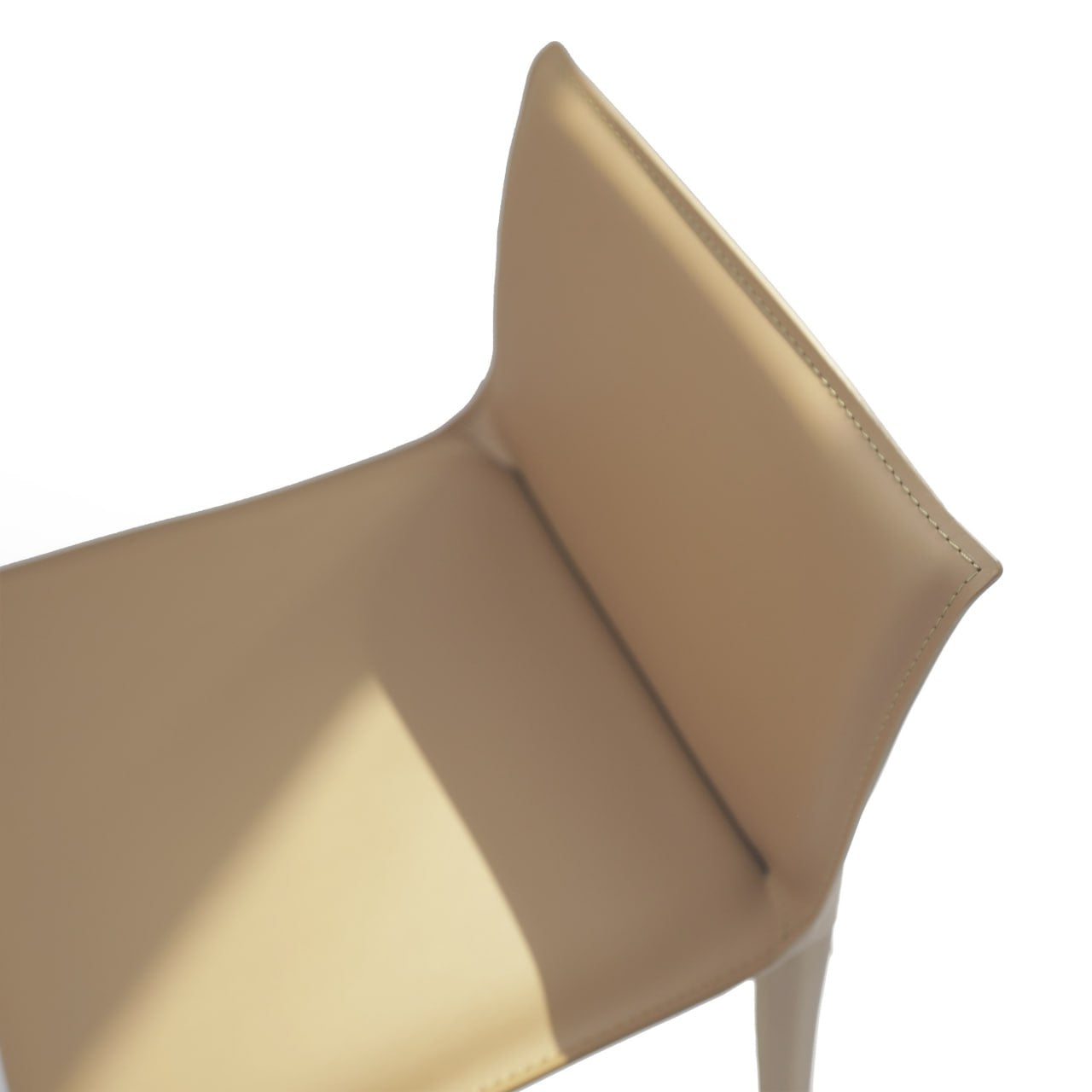 Mycroft Saddle Leather Bar Stool MLL-B43-khaki -  Bar Stools | مقعد مرتفع مصنوع من الجلد من مايكروفت - ebarza Furniture UAE | Shop Modern Furniture in Abu Dhabi & Dubai - مفروشات ايبازرا في الامارات | تسوق اثاث عصري وديكورات مميزة في دبي وابوظبي