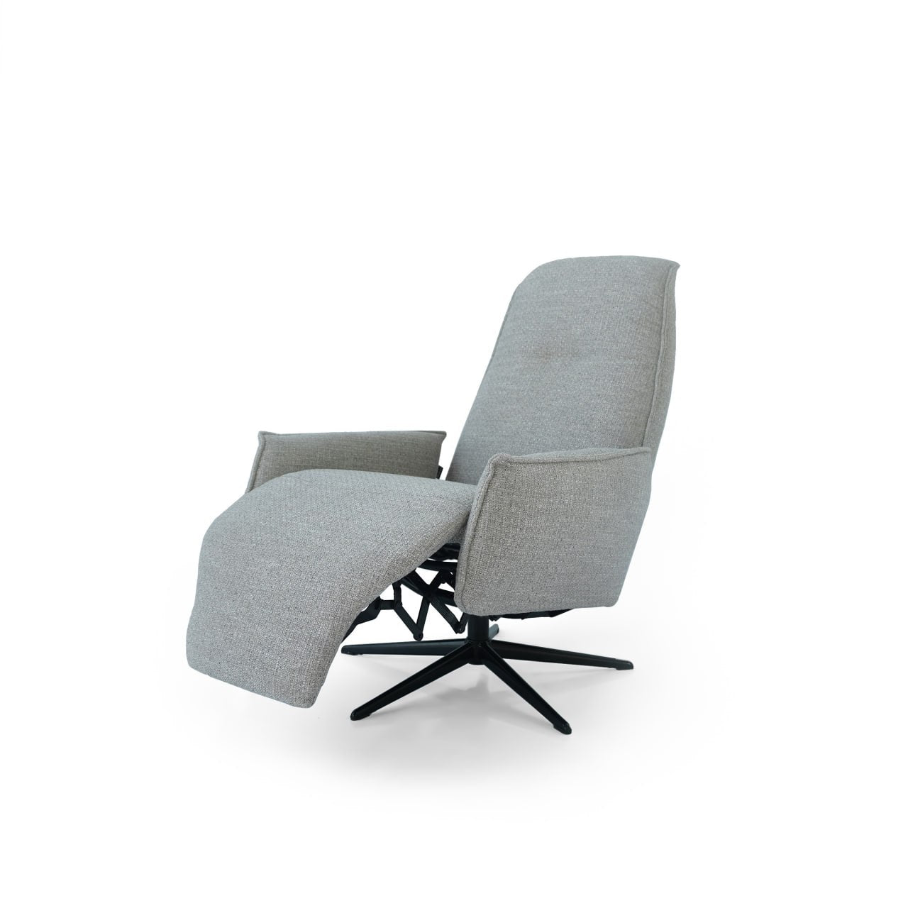 Gray Swivel and Recliner Lounge Chair  SL-HJ8049 -  Lounge Chairs | كرسي صالة دوار رمادي - ebarza Furniture UAE | Shop Modern Furniture in Abu Dhabi & Dubai - مفروشات ايبازرا في الامارات | تسوق اثاث عصري وديكورات مميزة في دبي وابوظبي