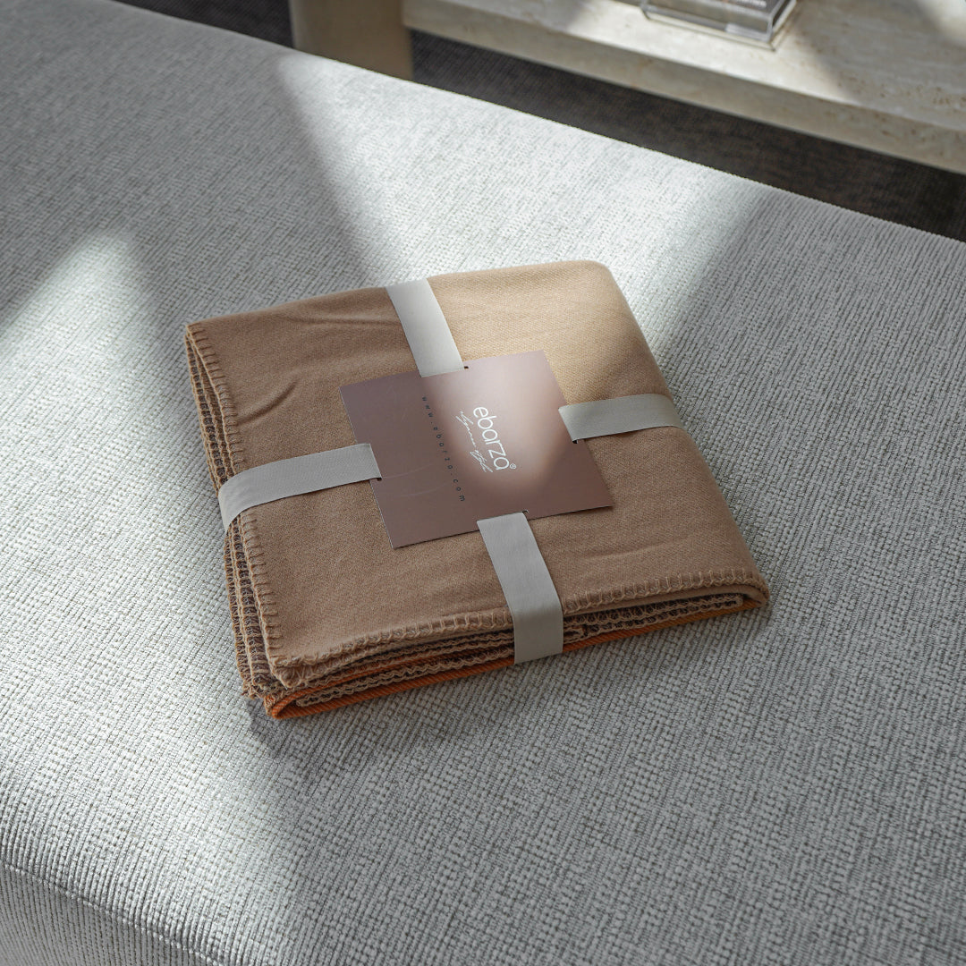 BEACON PlushHaven throw blanket in soft, plush fabric with 260GSM, designed for cozy comfort and warmth.