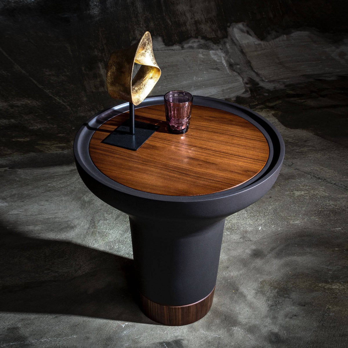 Point Side Table Point-Side | Modern Walnut & MDF Design | ebarza