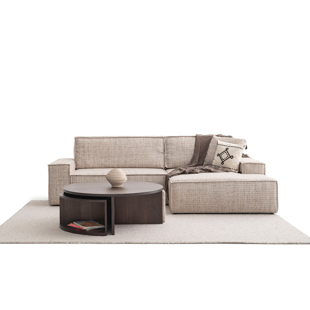 YOL LIVING POLA Relax Sofa, modern sofa with plush cushions and sleek design, in a contemporary living room setting.