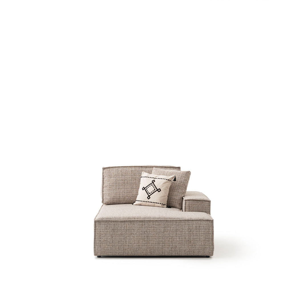YOL LIVING POLA Relax Sofa in neutral fabric with plush cushions and modern design, ideal for living room seating.