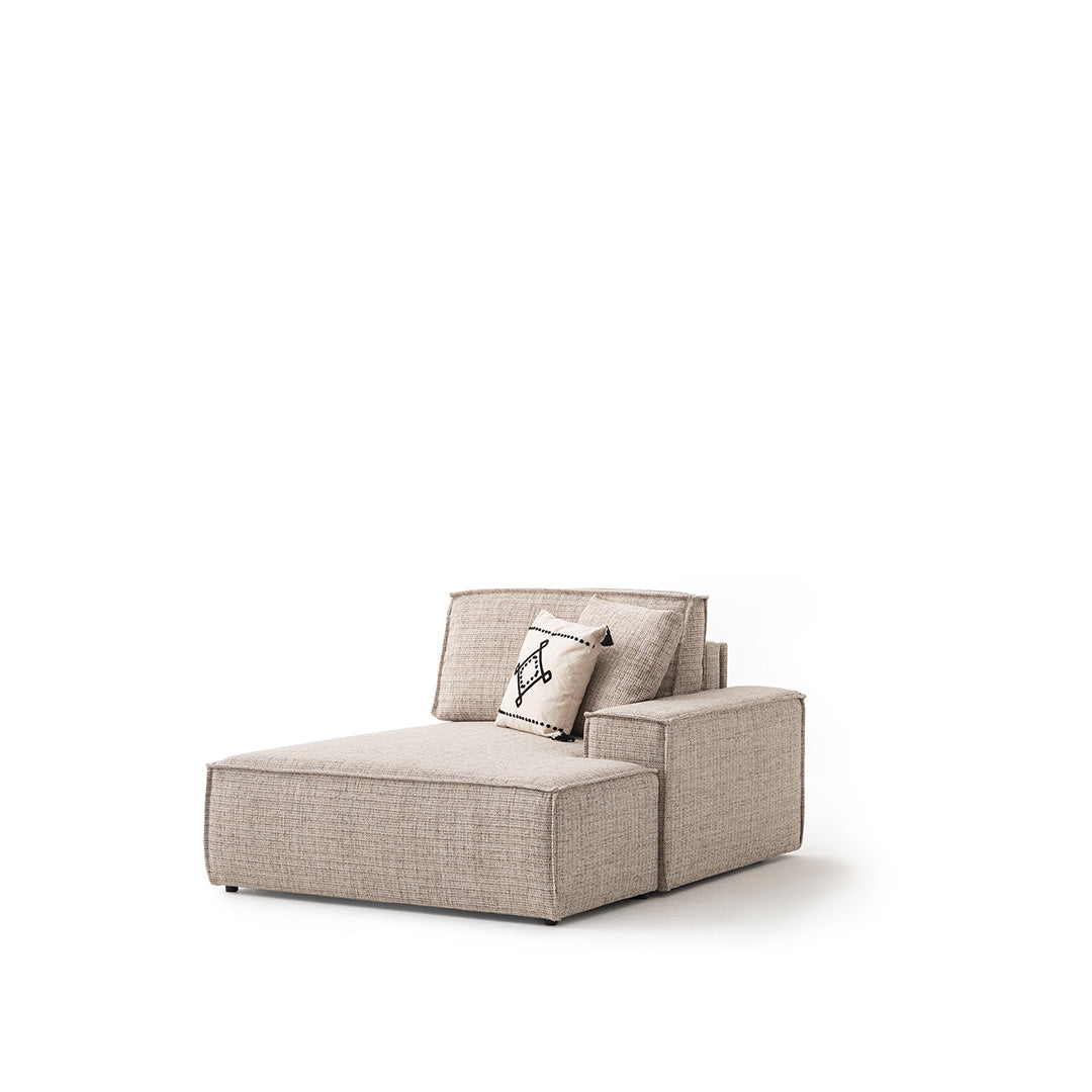 YOL LIVING POLA Relax Sofa in neutral fabric with plush cushions and modern design, ideal for living room comfort.