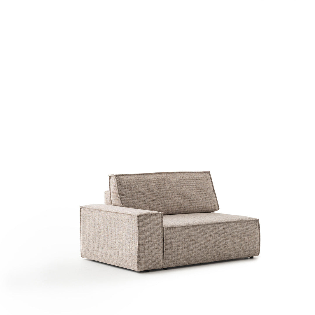YOL LIVING POLA Relax Sofa in neutral fabric with plush cushions and modern design, perfect for living room seating.