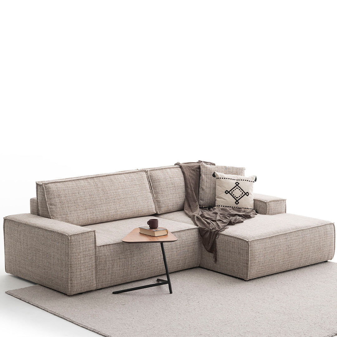 YOL LIVING POLA Relax Sofa in neutral fabric with plush cushions and modern design, ideal for living room relaxation.