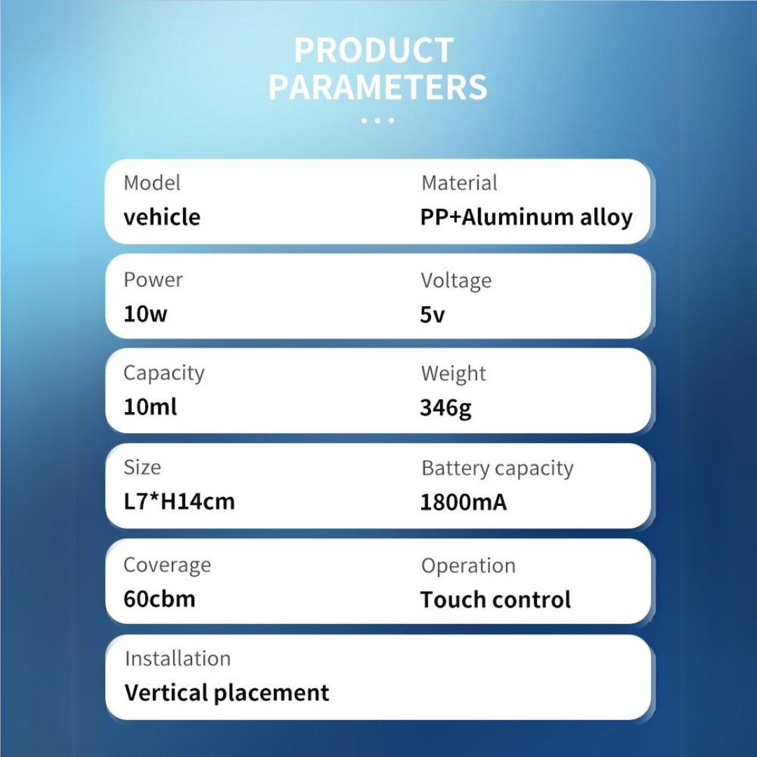 Portable / Car Aroma Diffuser by ebarza MLK-15M -  Smart Diffusers - ebarza Furniture UAE | Shop Modern Furniture in Abu Dhabi & Dubai - مفروشات ايبازرا في الامارات | تسوق اثاث عصري وديكورات مميزة في دبي وابوظبي