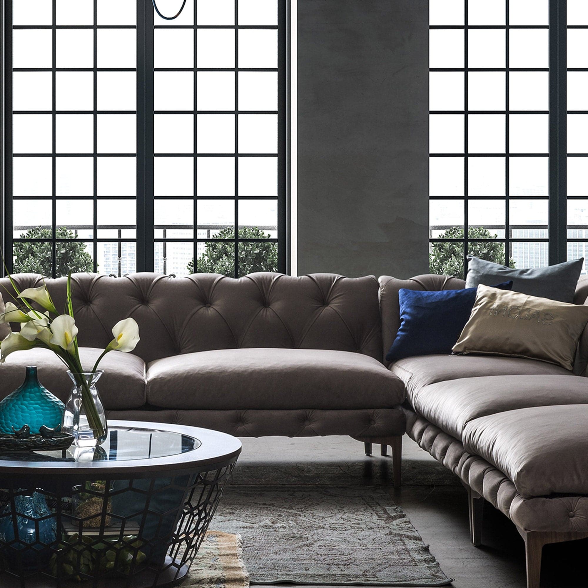 Porto Sectional Sofa Por001 -  Sofas | أريكة مقطعية بورتو - ebarza Furniture UAE | Shop Modern Furniture in Abu Dhabi & Dubai - مفروشات ايبازرا في الامارات | تسوق اثاث عصري وديكورات مميزة في دبي وابوظبي