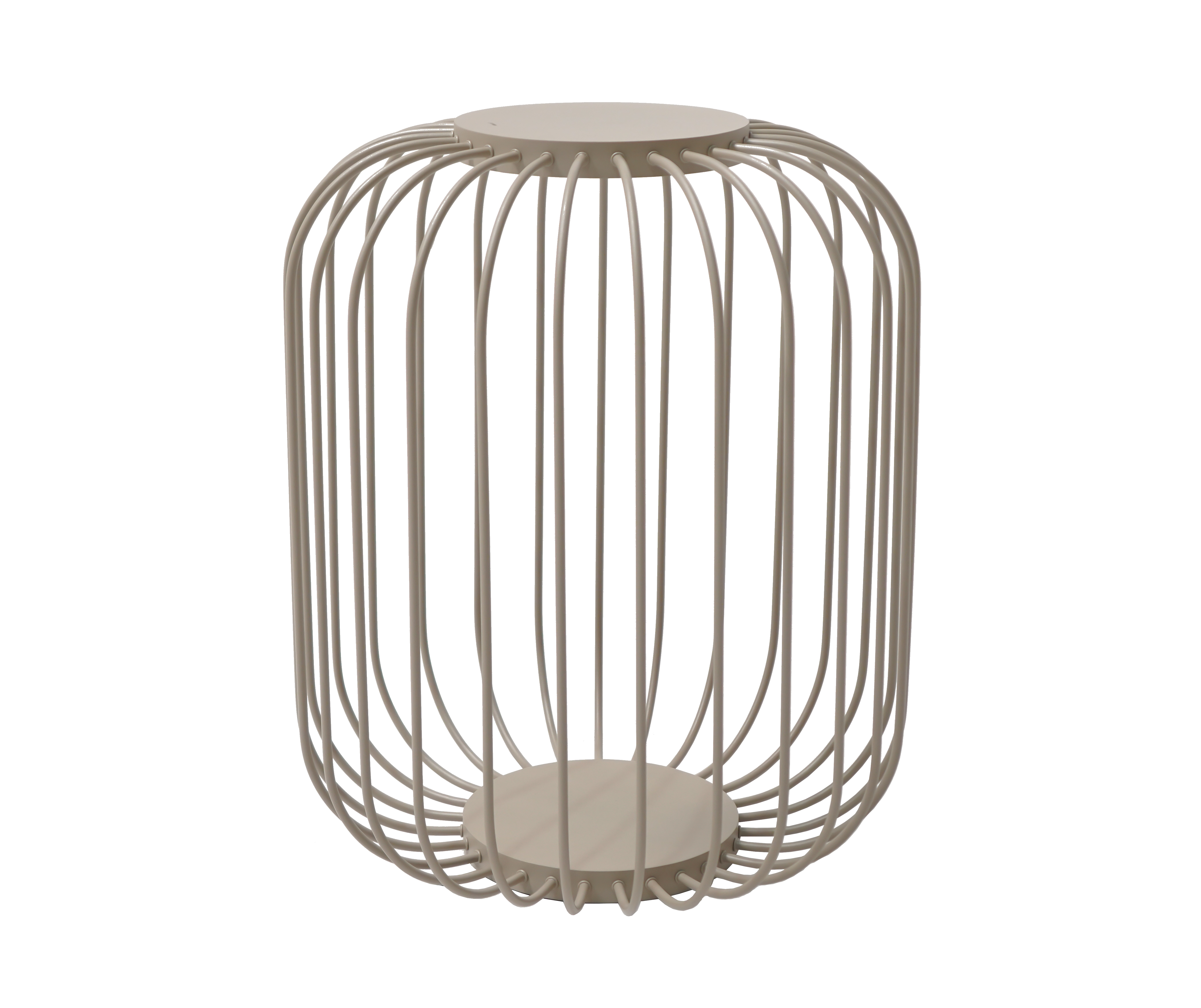 Outdoor cage floor lamp by Beacon, featuring a sturdy design suitable for outdoor lighting, model LWC555-650 or LWC655-550.
