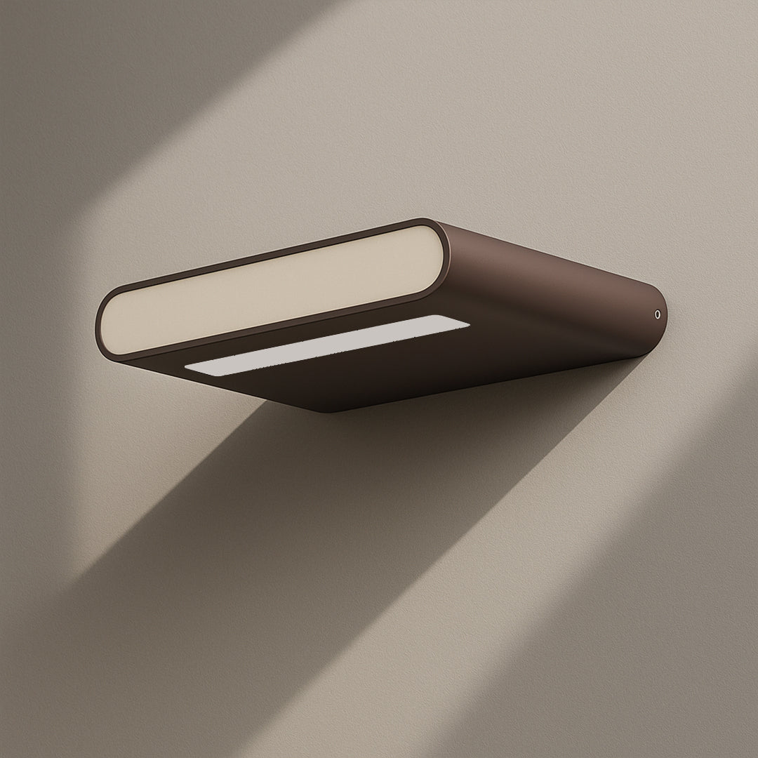 Nova Wall Lamp LW-B739-1 from Beacon in sandy coffee color, modern wall lamp with sleek design and textured finish.