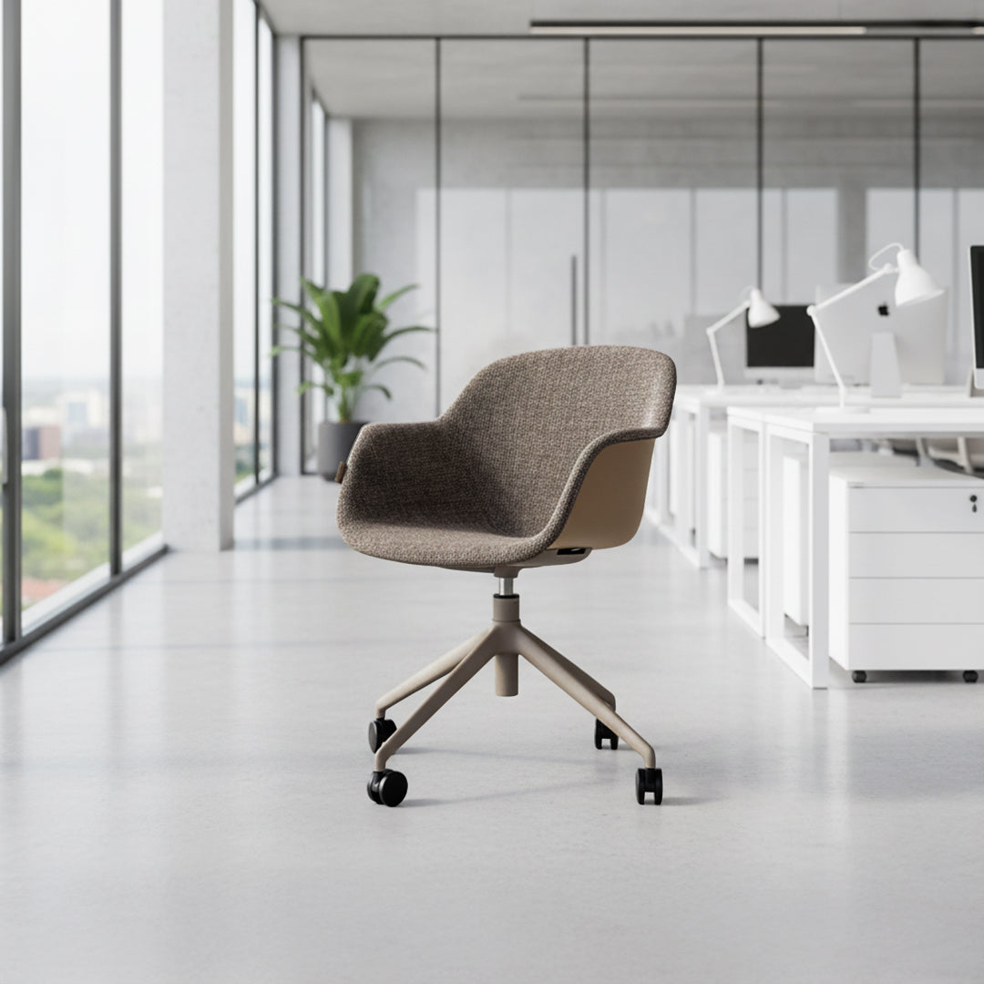Pre-order BEACON WZDDG office chair Tub-4SM-W-HF with ergonomic design, available for 85 days delivery, black color, modern style.