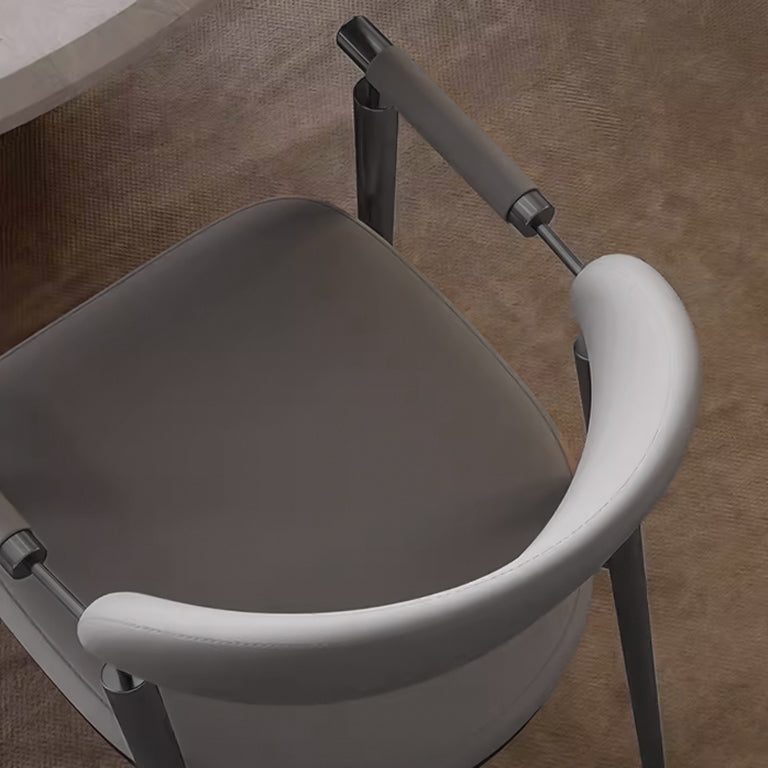Axle Grey microfiber dining chair by BEACON, modern chair with plush upholstery and sleek design for dining room decor