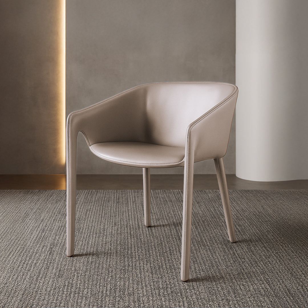 Beige Mycroft Lounge Chair DJ752-1 by BEACON, modern armchair with plush upholstery and sleek design, ideal for relaxing spaces.