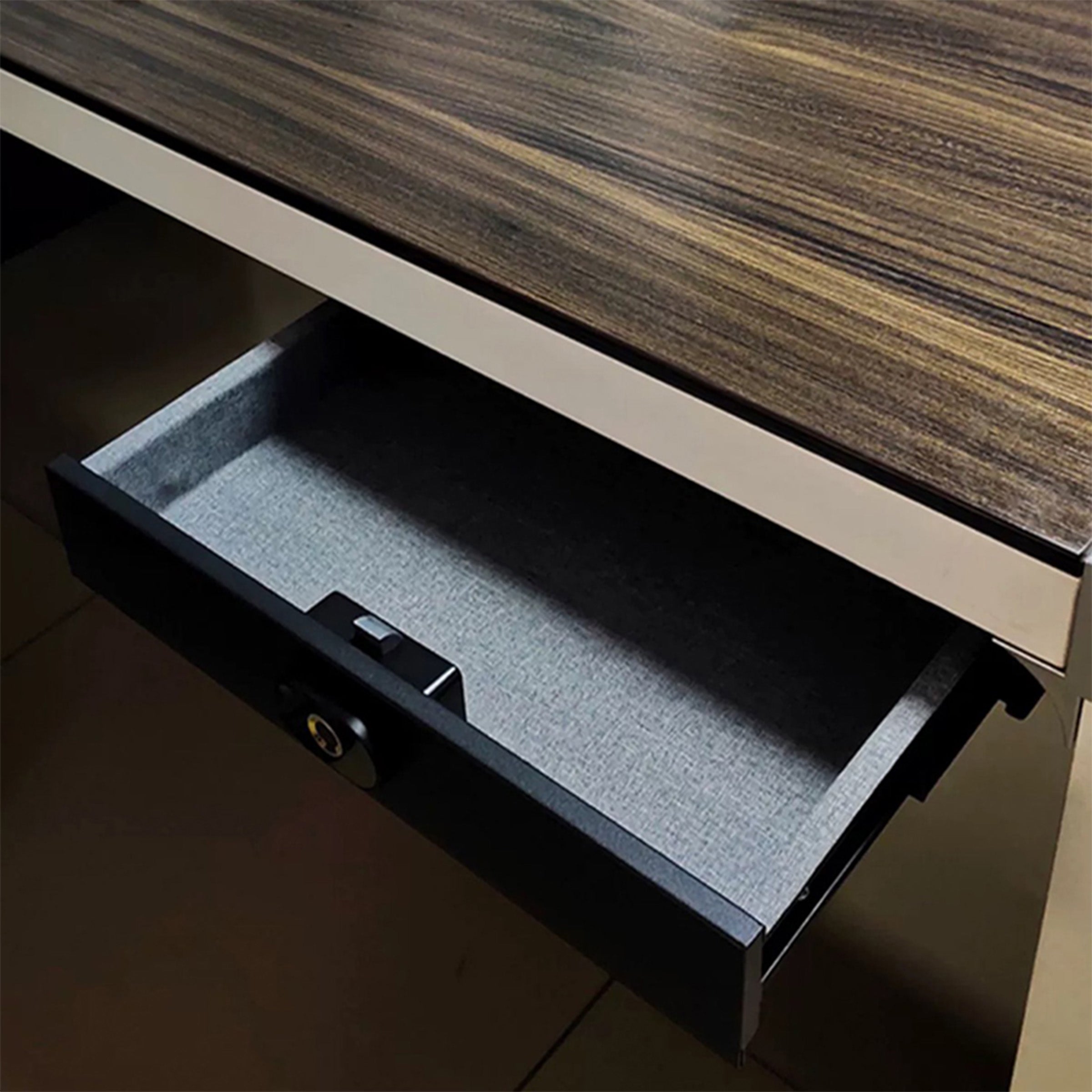 Black portable BEACON Smoker Small Safe Box with password lock, compact and secure for valuables.