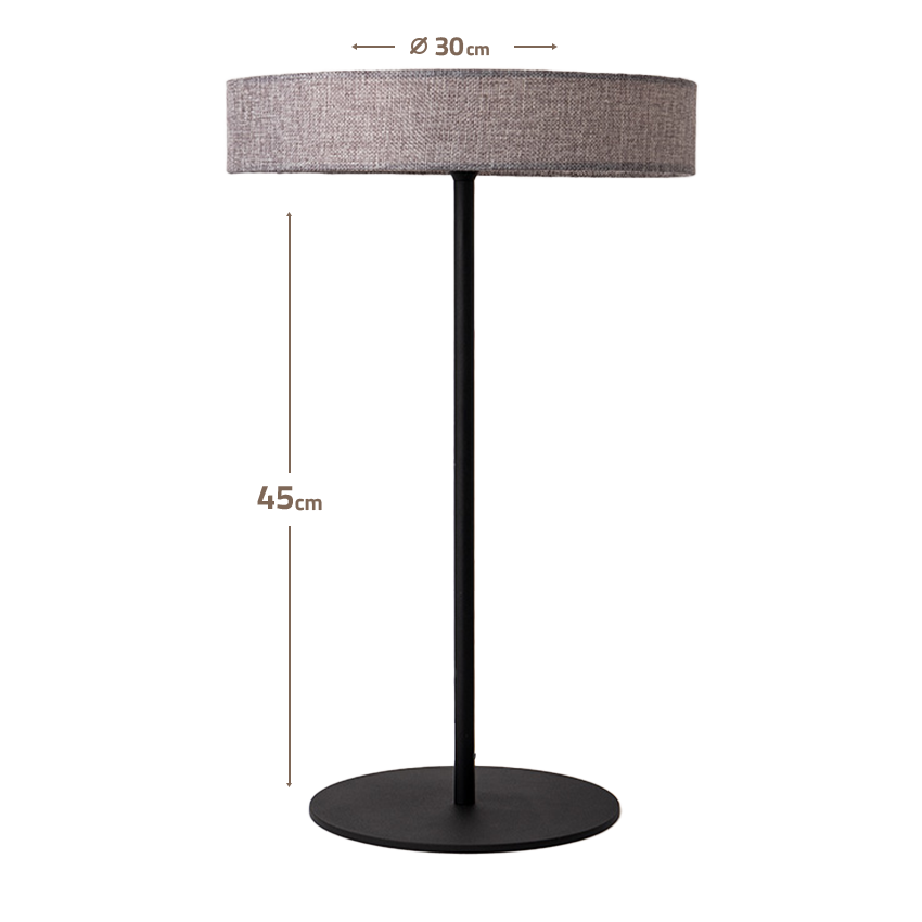 Crescent LED 45x30 Aluminum Fabric Table lamp Crescent-TL-02FL -  Desk\table Lamps - ebarza Furniture UAE | Shop Modern Furniture in Abu Dhabi & Dubai - مفروشات ايبازرا في الامارات | تسوق اثاث عصري وديكورات مميزة في دبي وابوظبي