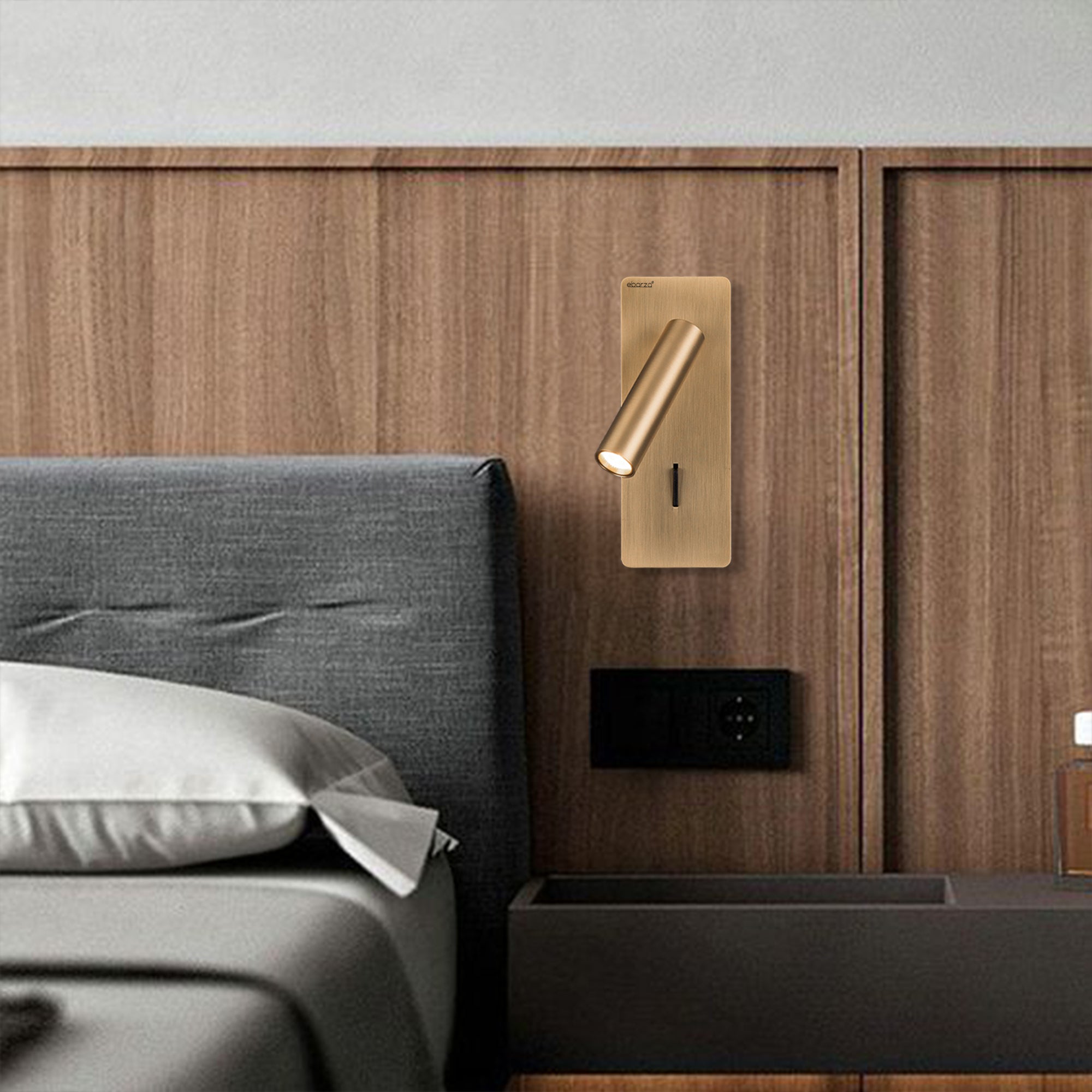 brass lamp for headboard