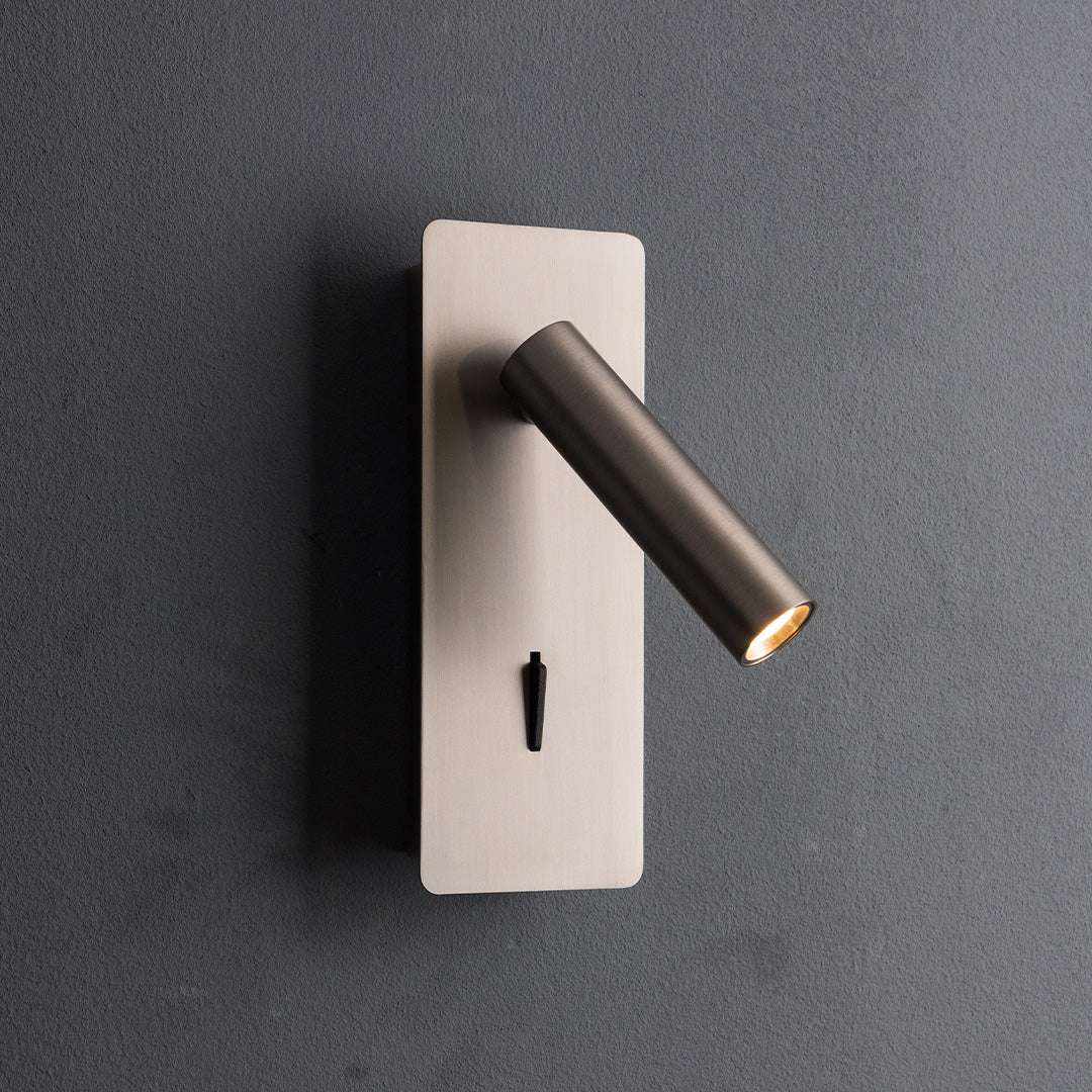 Gemini Hotel Style Wall Reading Lamp by BEACON, featuring sleek design and wall-mounted lighting for bedrooms or headboards.