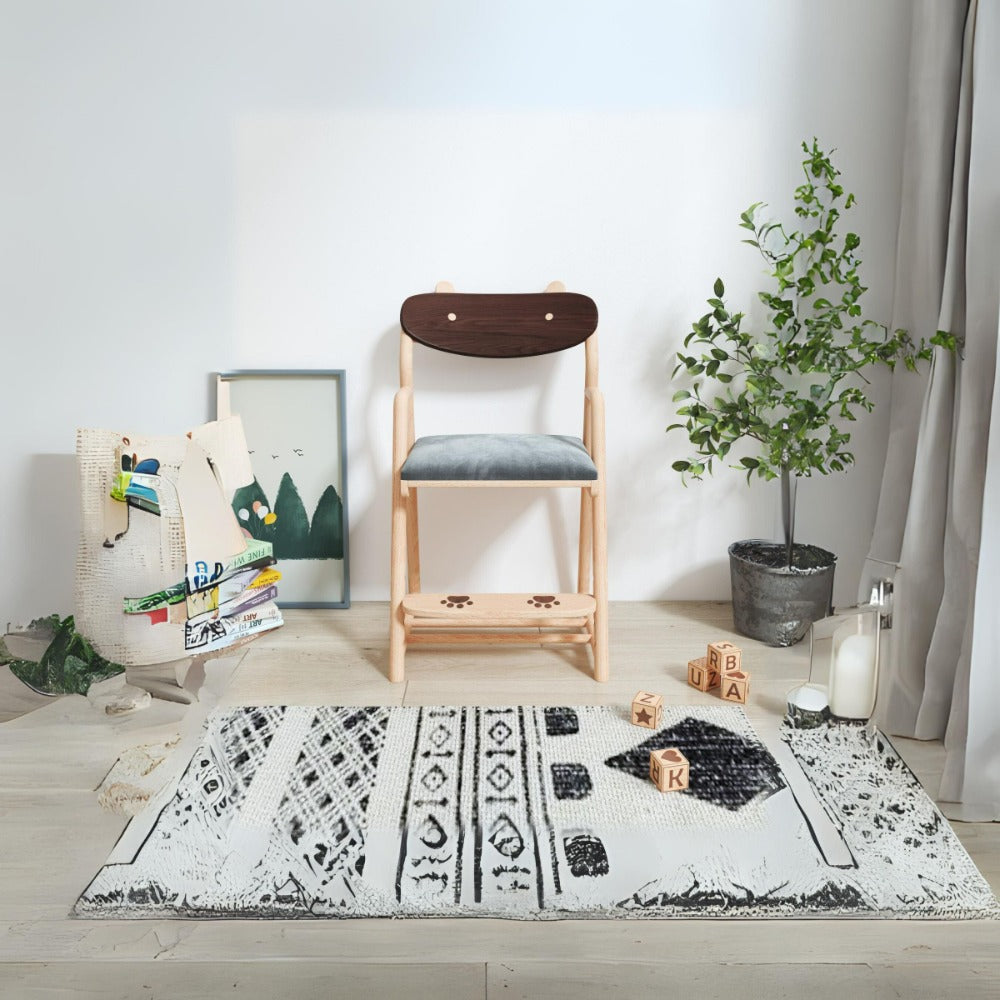 Kids chair with adjustable seat by BEACON, featuring a colorful design and sturdy frame for comfortable seating for children.