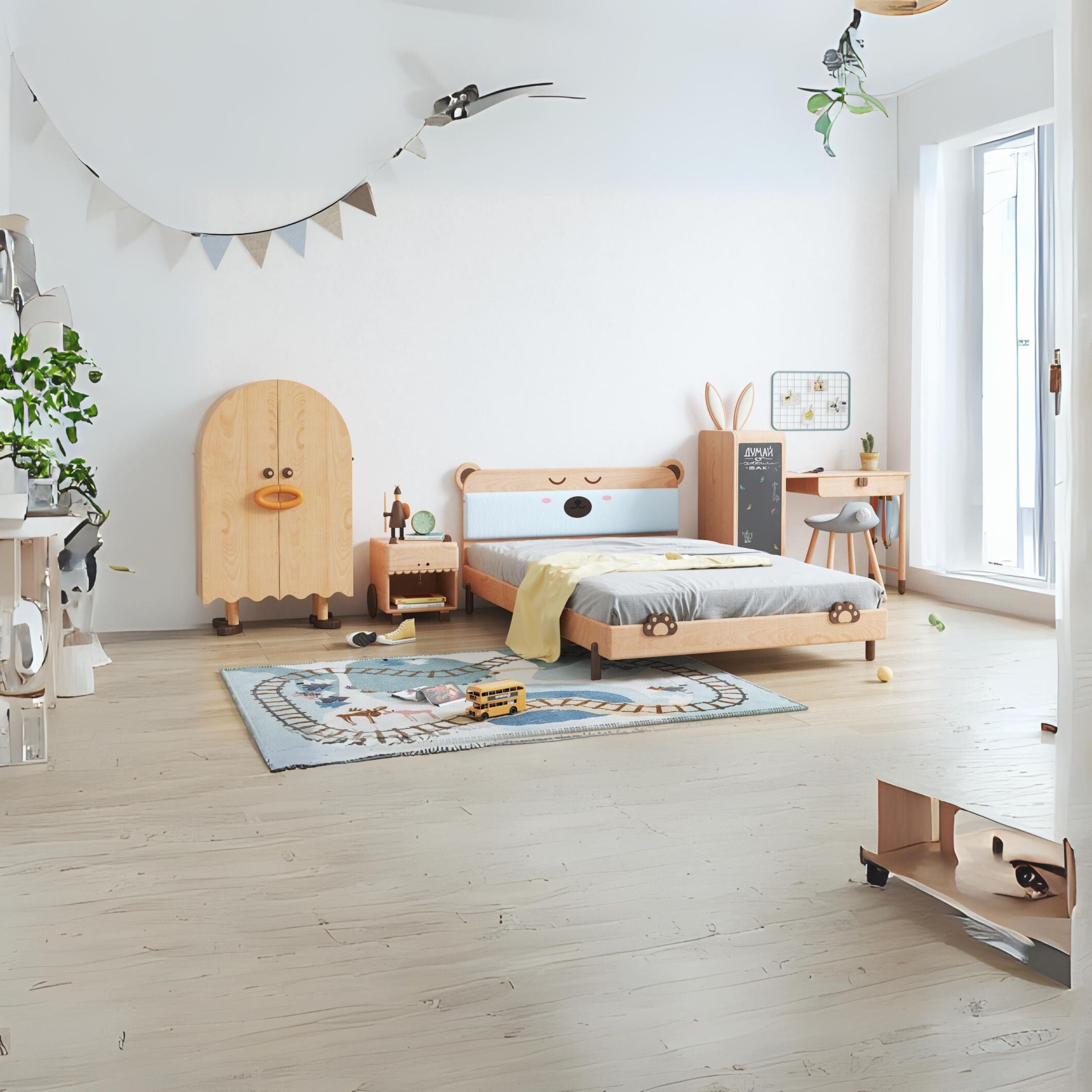 Kids Daffy Duck wardrobe by Beacon, featuring colorful Daffy Duck design for children's bedroom storage and organization.