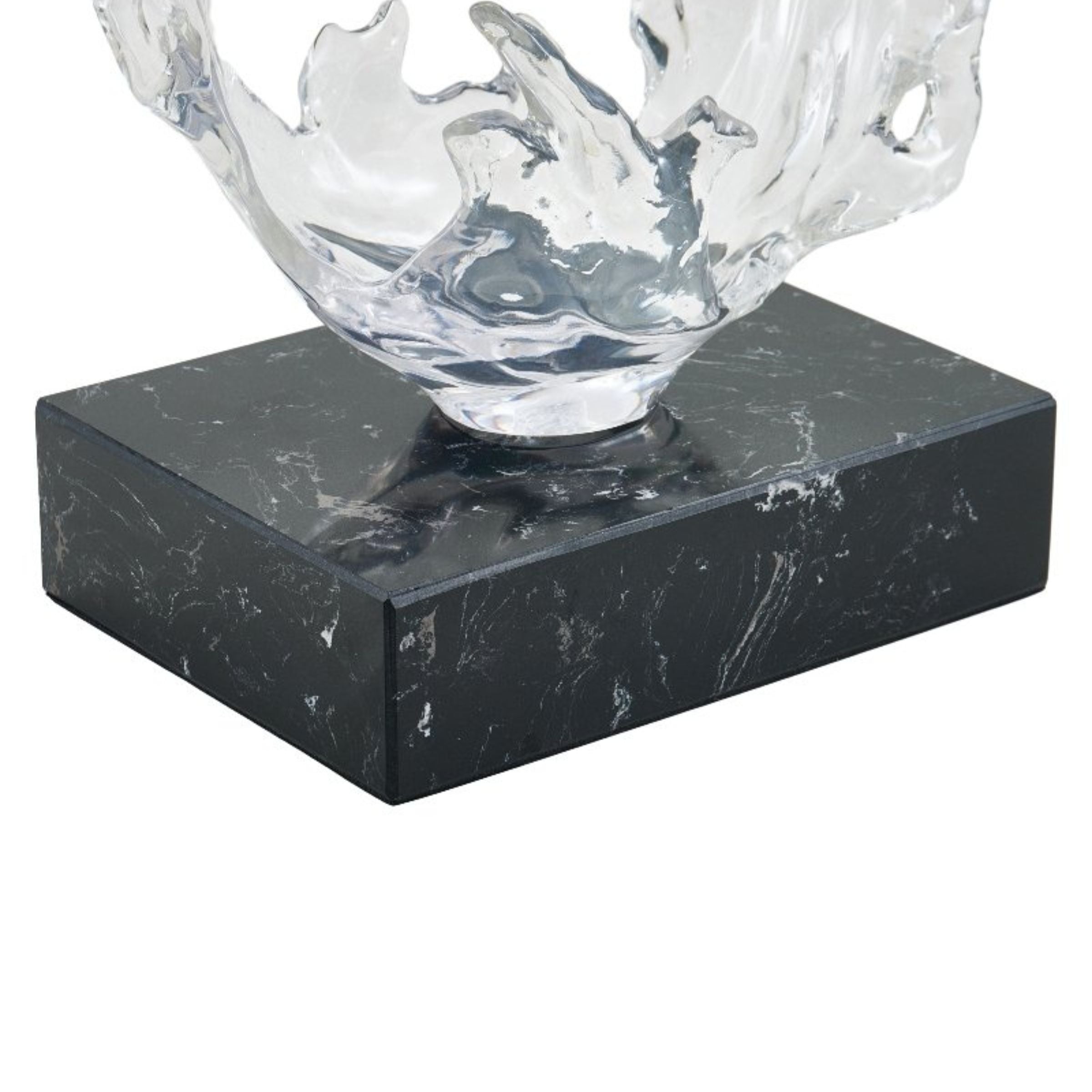 CLEAR ABSTRACT SCULPTURE SH-S021 -  Home Decor Figurines - ebarza Furniture UAE | Shop Modern Furniture in Abu Dhabi & Dubai - مفروشات ايبازرا في الامارات | تسوق اثاث عصري وديكورات مميزة في دبي وابوظبي