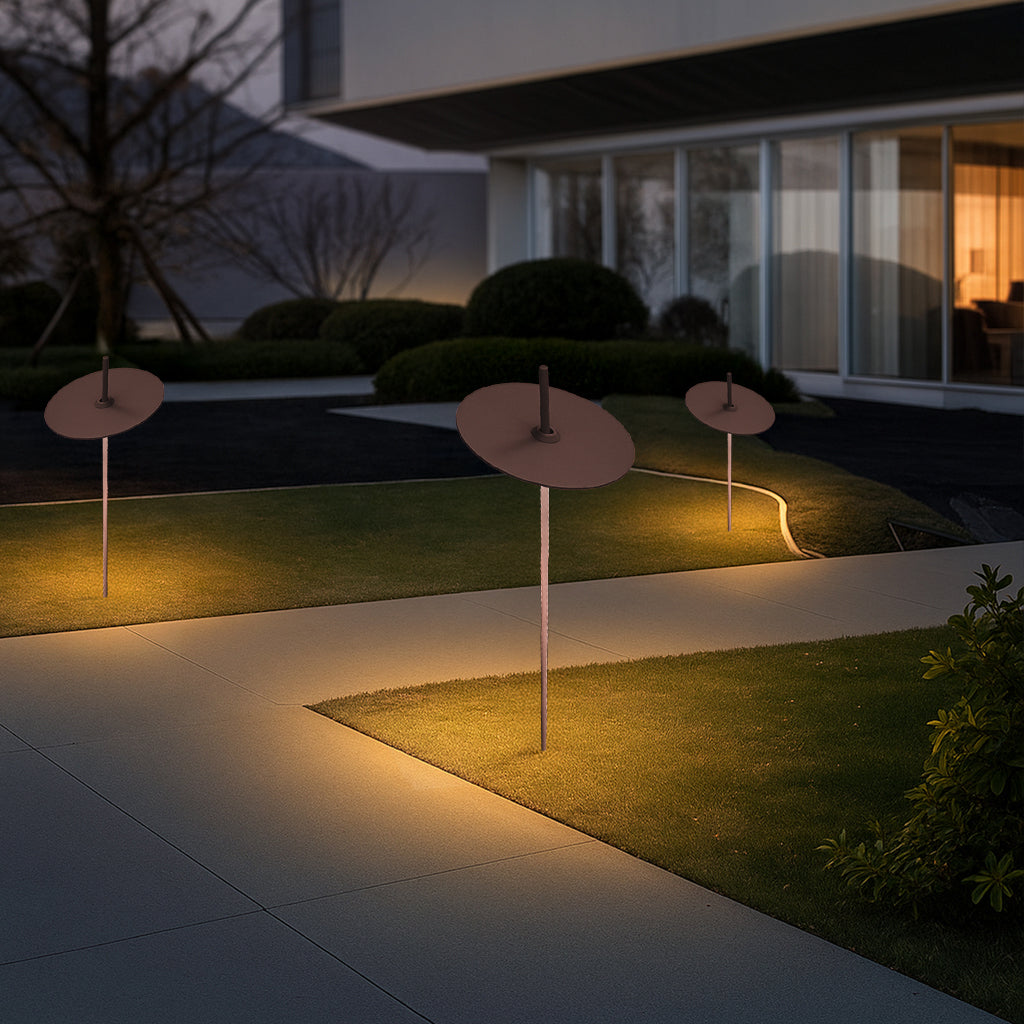 Priky outdoor lamp from Beacon in coffee color, designed for outdoor lighting, with a modern, stylish appearance.