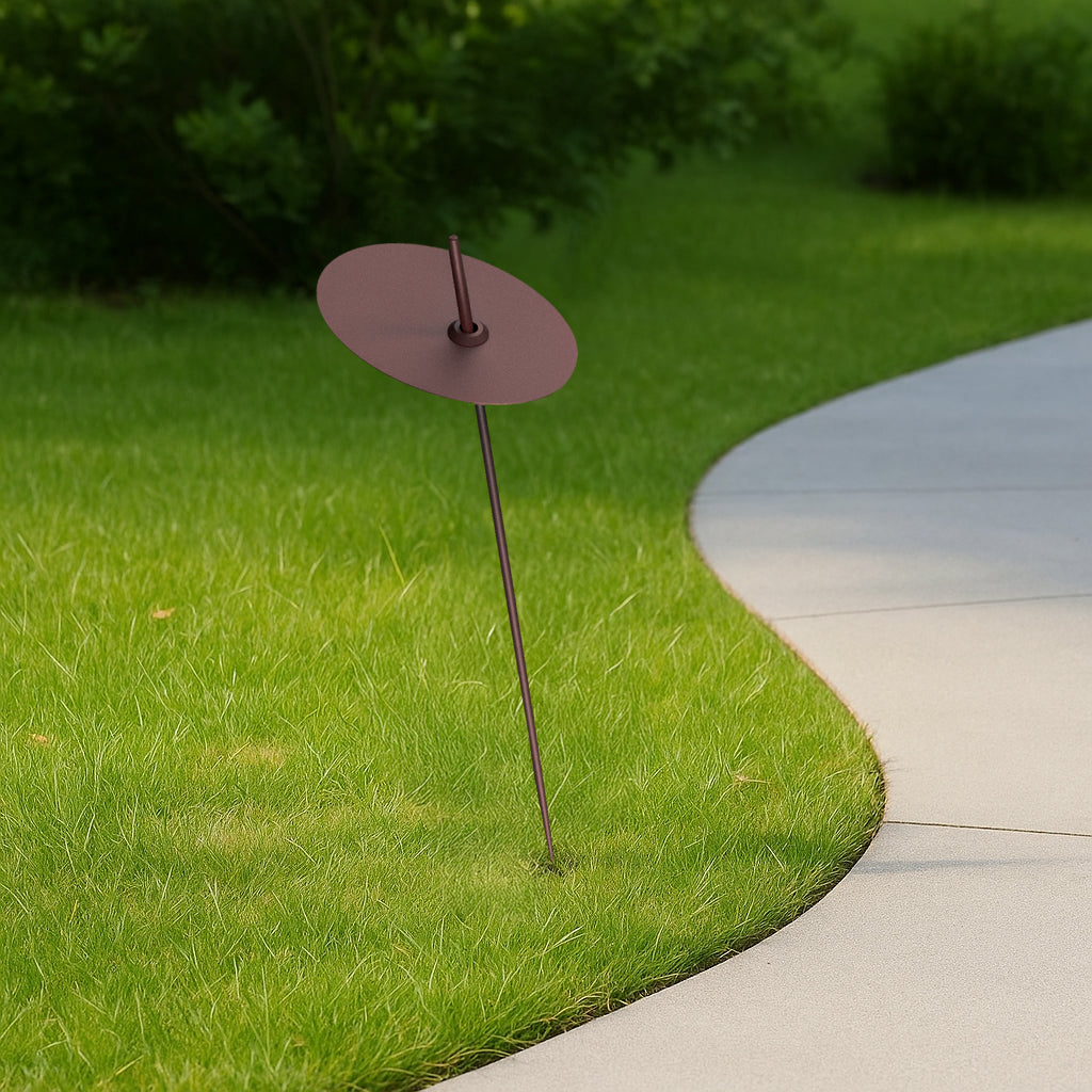 Priky outdoor lamp by Beacon in coffee finish, weather-resistant outdoor lighting fixture with classic design.