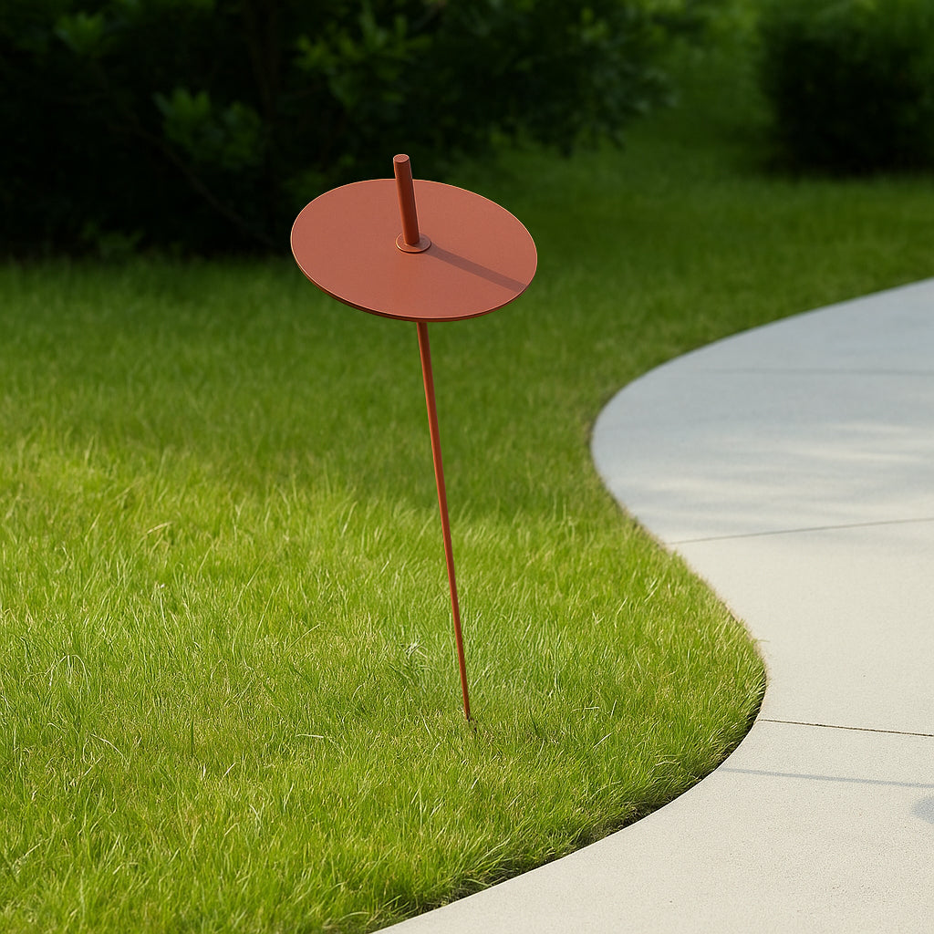 Red Priky outdoor lamp from Beacon outdoor lighting series LWC574-B, showcasing its stylish design and durable outdoor construction.