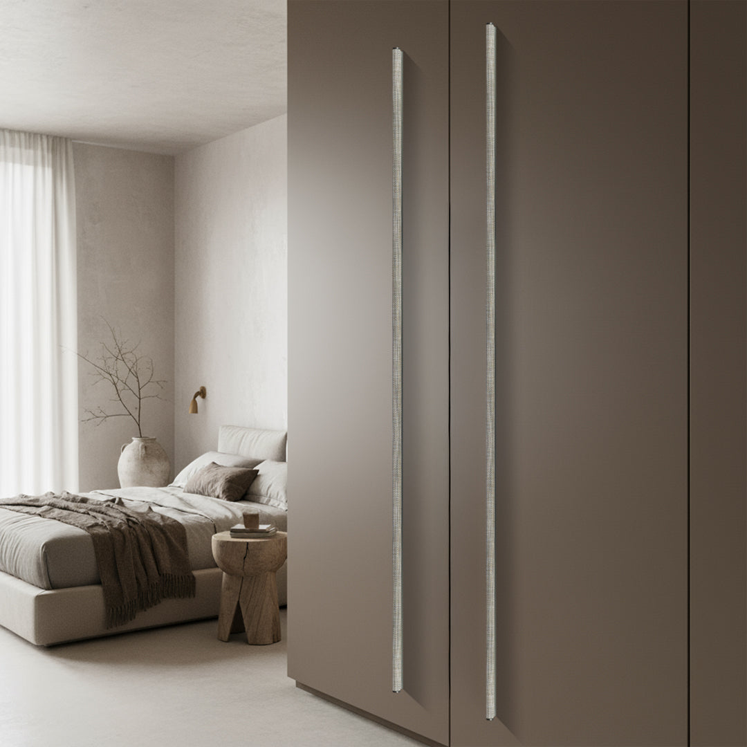 Light grey fabric pull handle for doors, 2167-2000mm, by BEACON, designed for modern interior door applications.