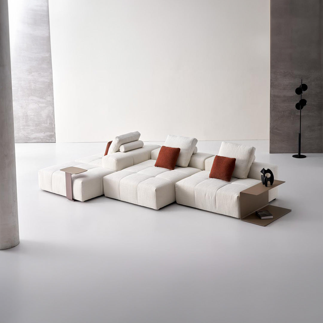 BEACON Puzzle Modular Side Table 80 cm for sofas, featuring a sleek design and versatile puzzle-like modular style.