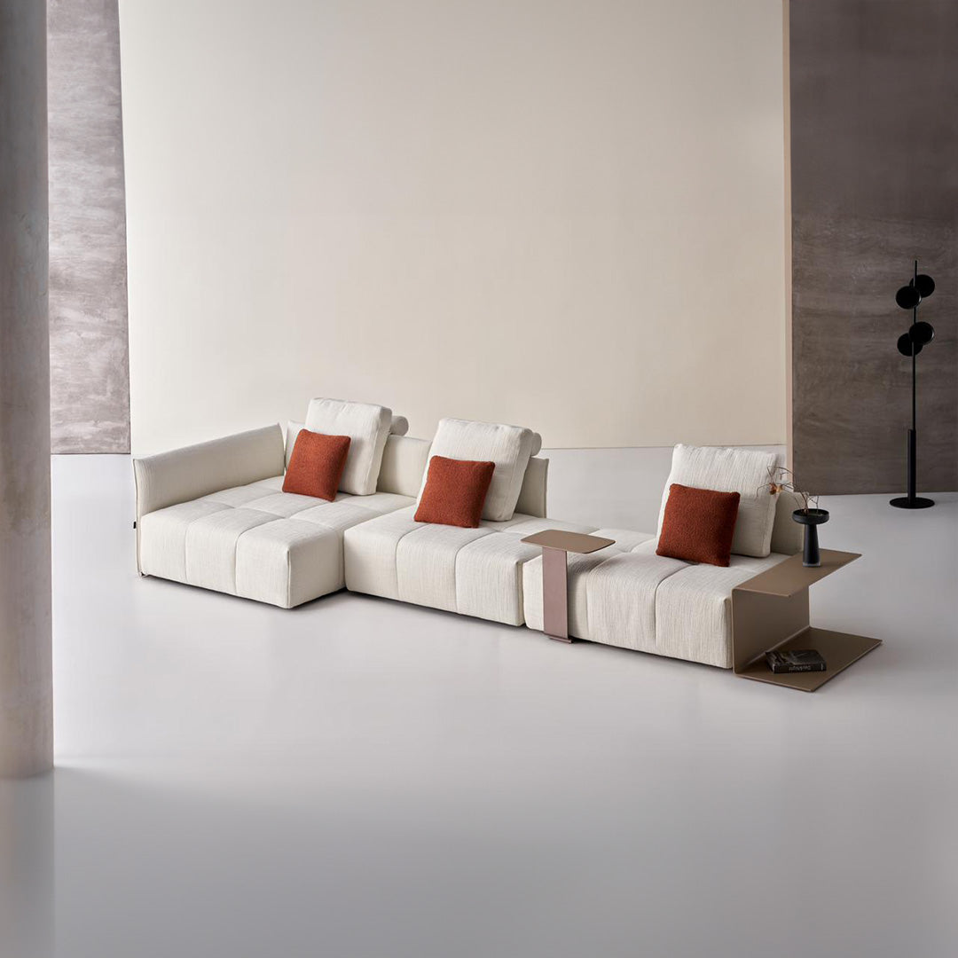 BEACON Puzzle Modular Side Table 80cm for sofas, featuring a sleek, versatile design with interlocking puzzle pieces.