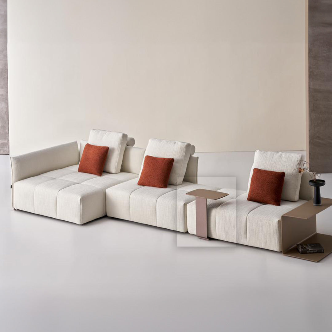 Bronze BEACON Puzzle Modular Side Table for sofas, featuring a geometric, modular design in a stylish, contemporary finish.